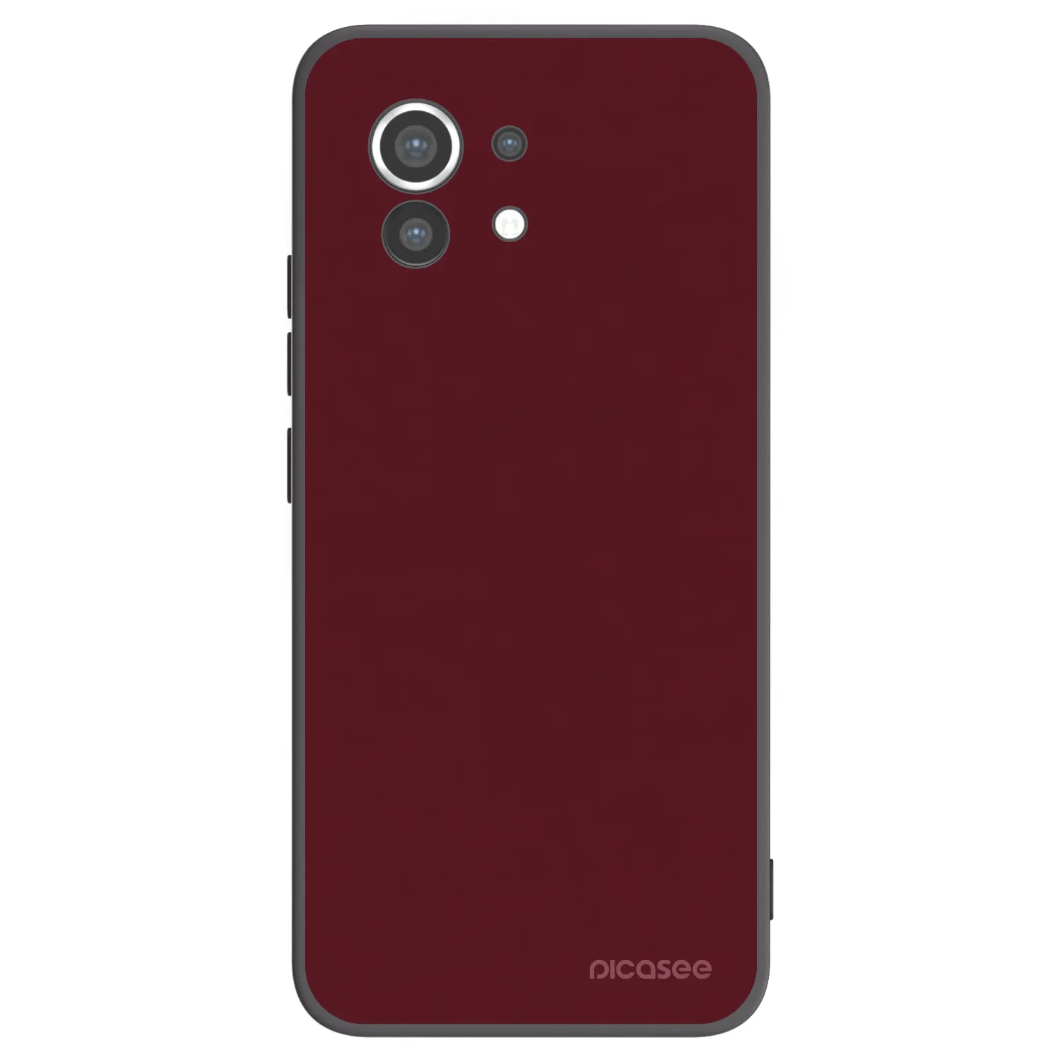 Picasee silikonski črni ovitek za Xiaomi Mi 11 - Burgundy red