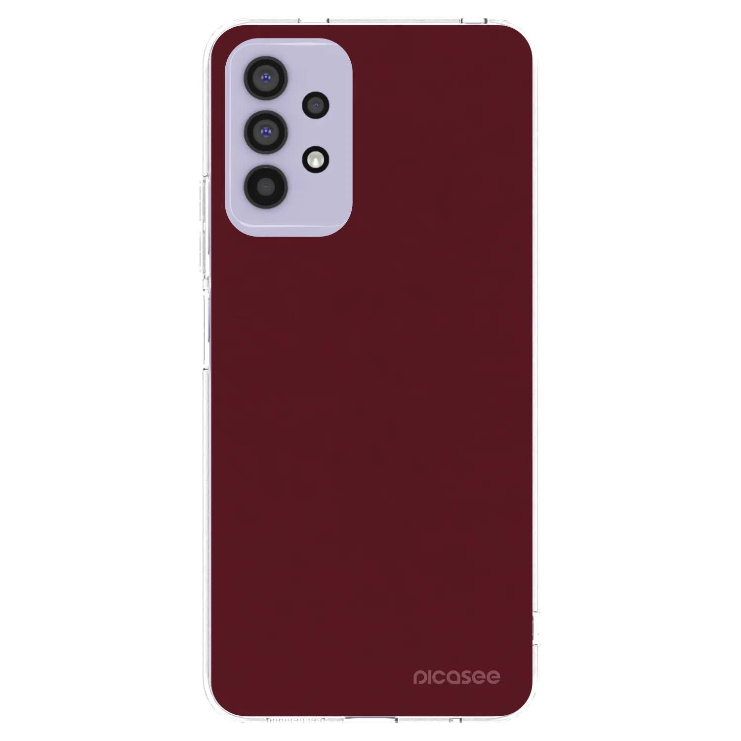 Picasee silikonski prozorni ovitek za Samsung Galaxy A32 4G SM-A325F - Burgundy red