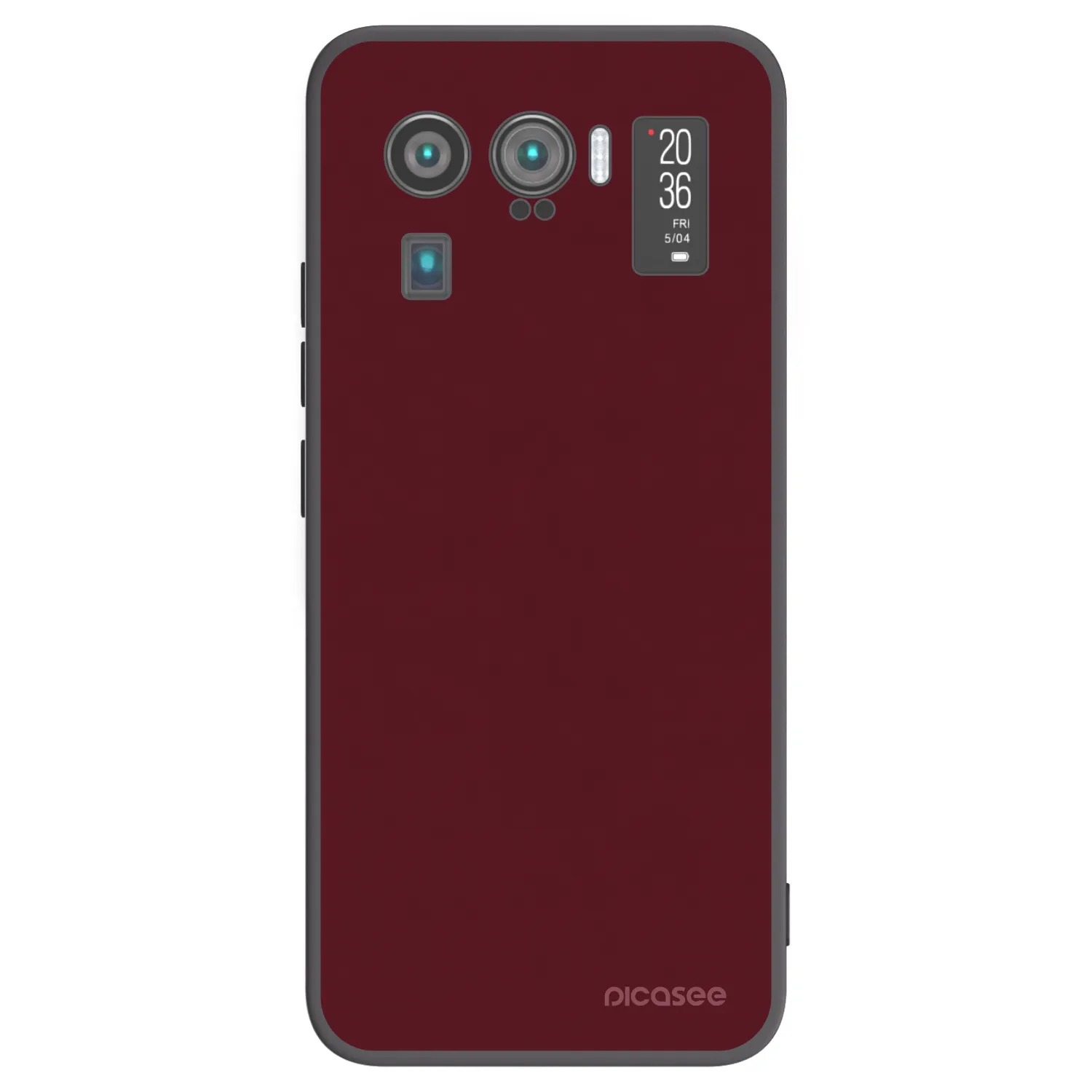 Picasee silikonski črni ovitek za Xiaomi Mi 11 Ultra - Burgundy red