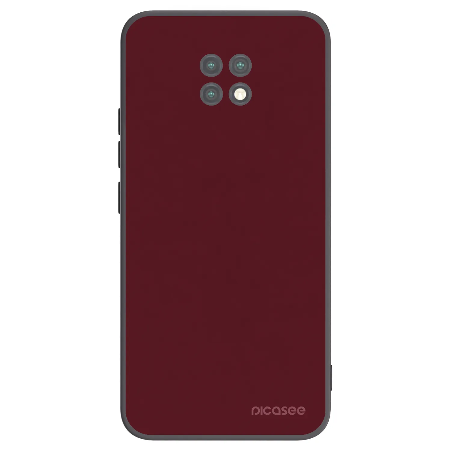 Picasee silikonski črni ovitek za Xiaomi Redmi Note 9T - Burgundy red