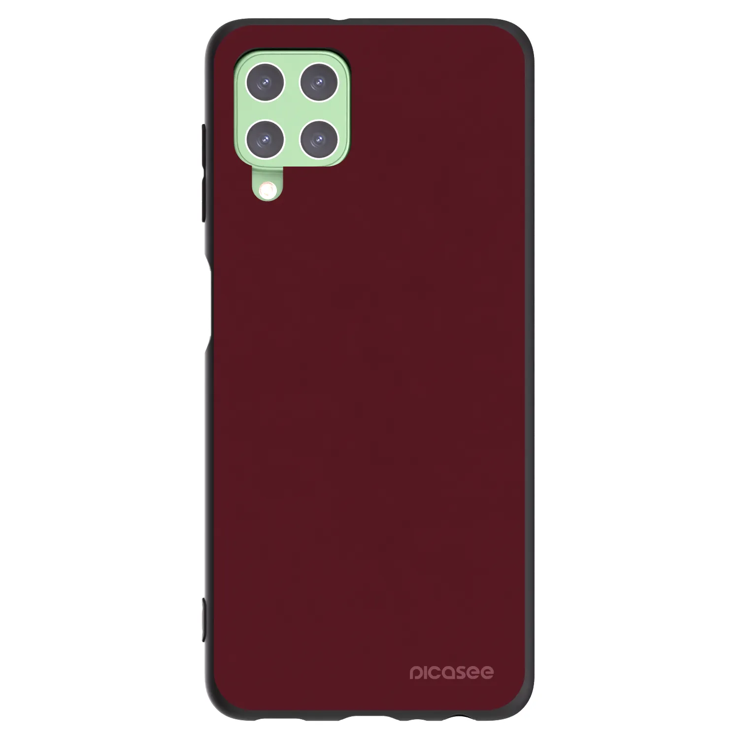 Picasee silikonski črni ovitek za Samsung Galaxy A22 A225F 4G - Burgundy red