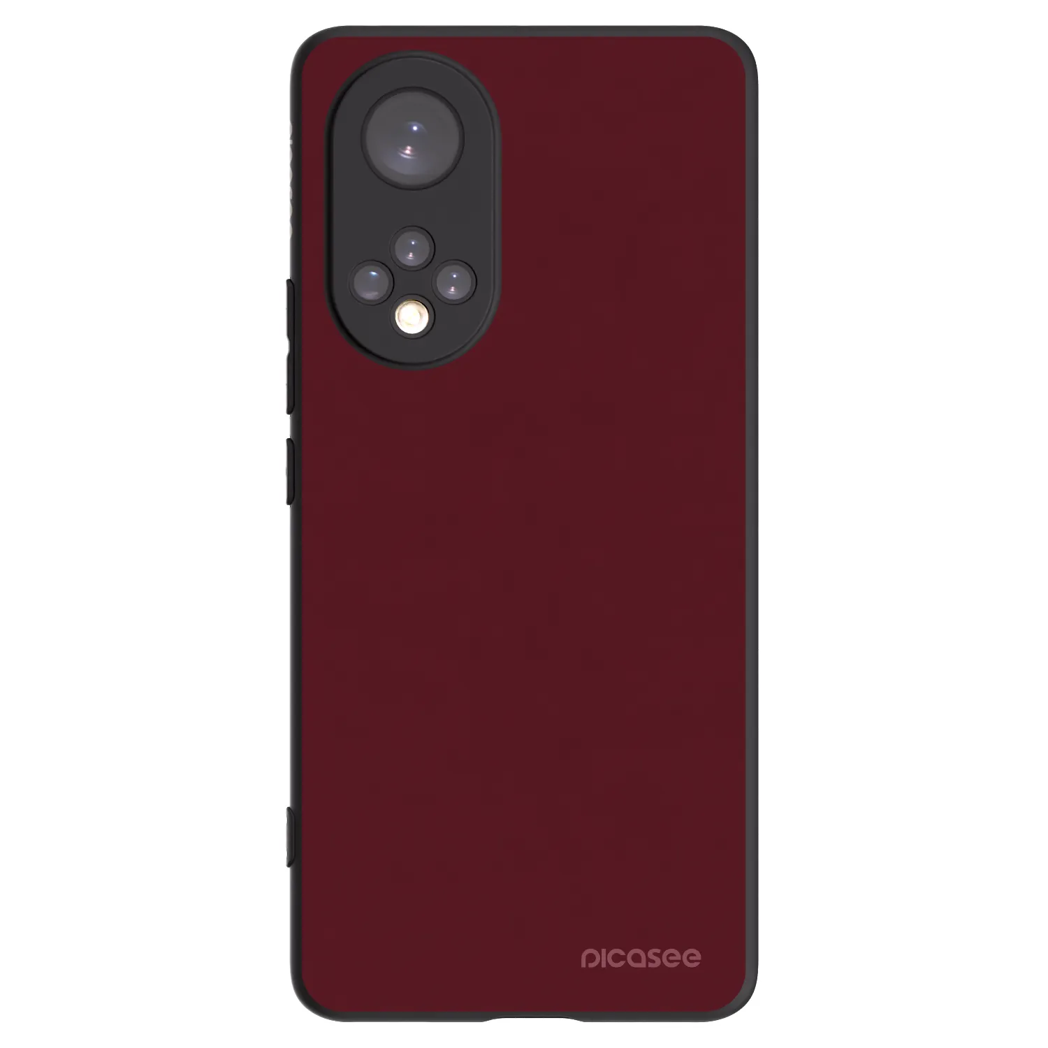 Picasee silikonski črni ovitek za Huawei Nova 9 - Burgundy red