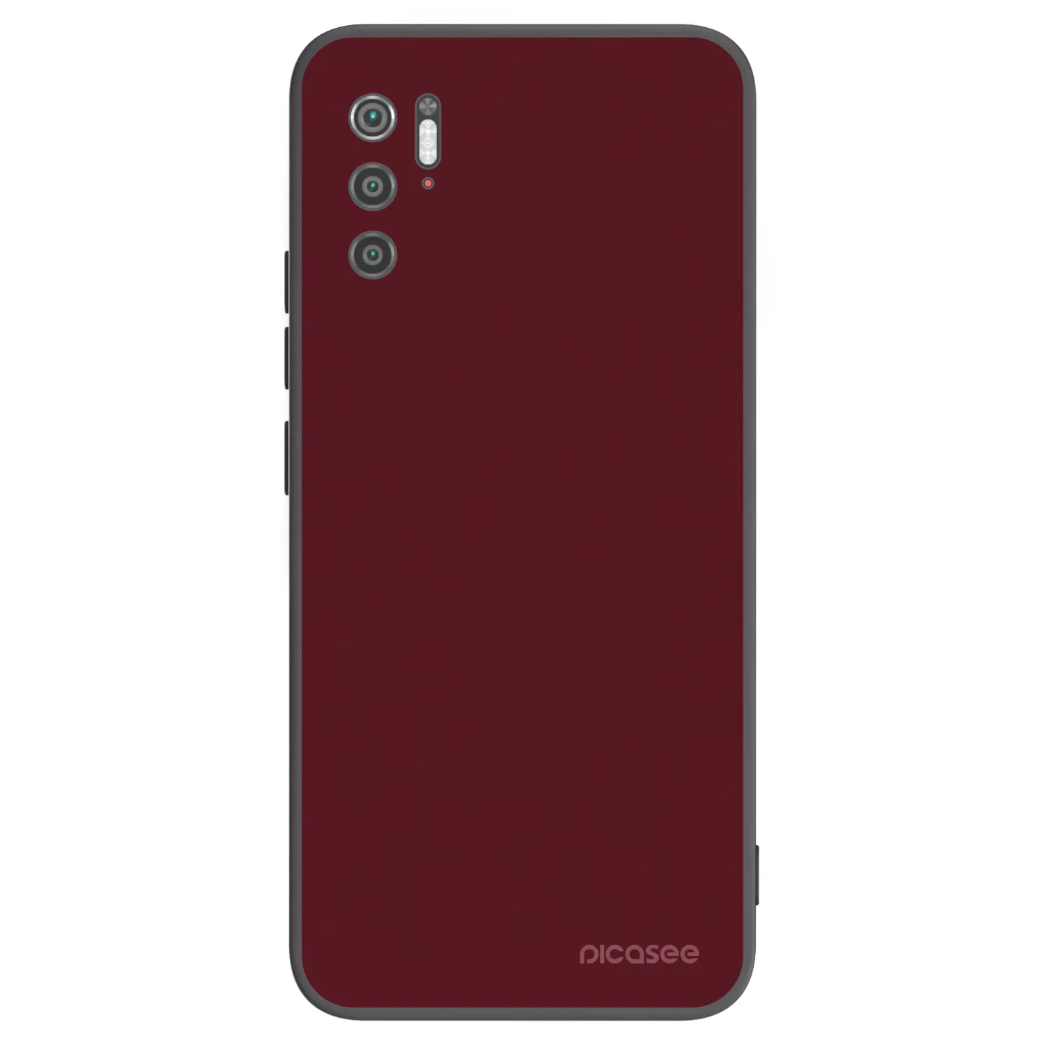Picasee silikonski črni ovitek za Xiaomi Poco M3 Pro 5G - Burgundy red