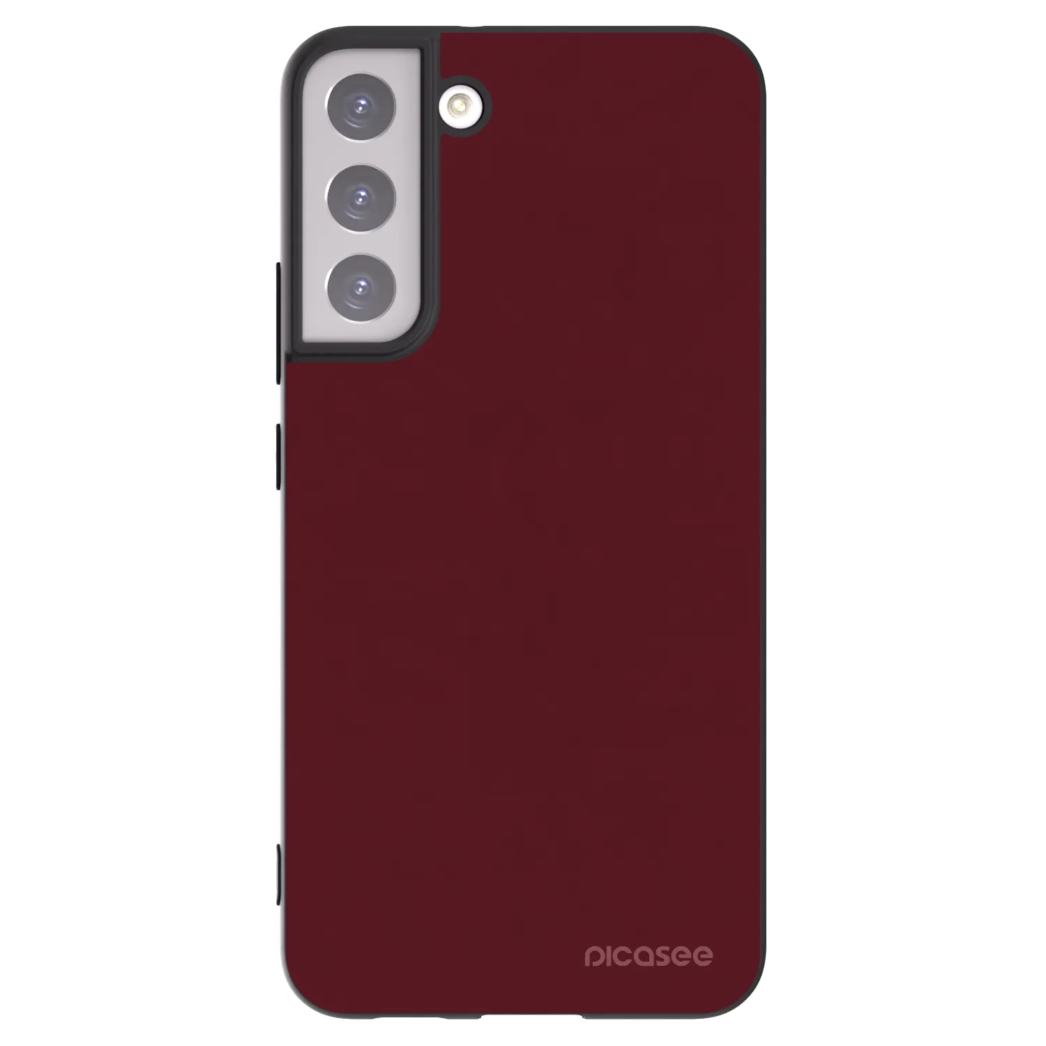 Picasee silikonski črni ovitek za Samsung Galaxy S22+ 5G - Burgundy red