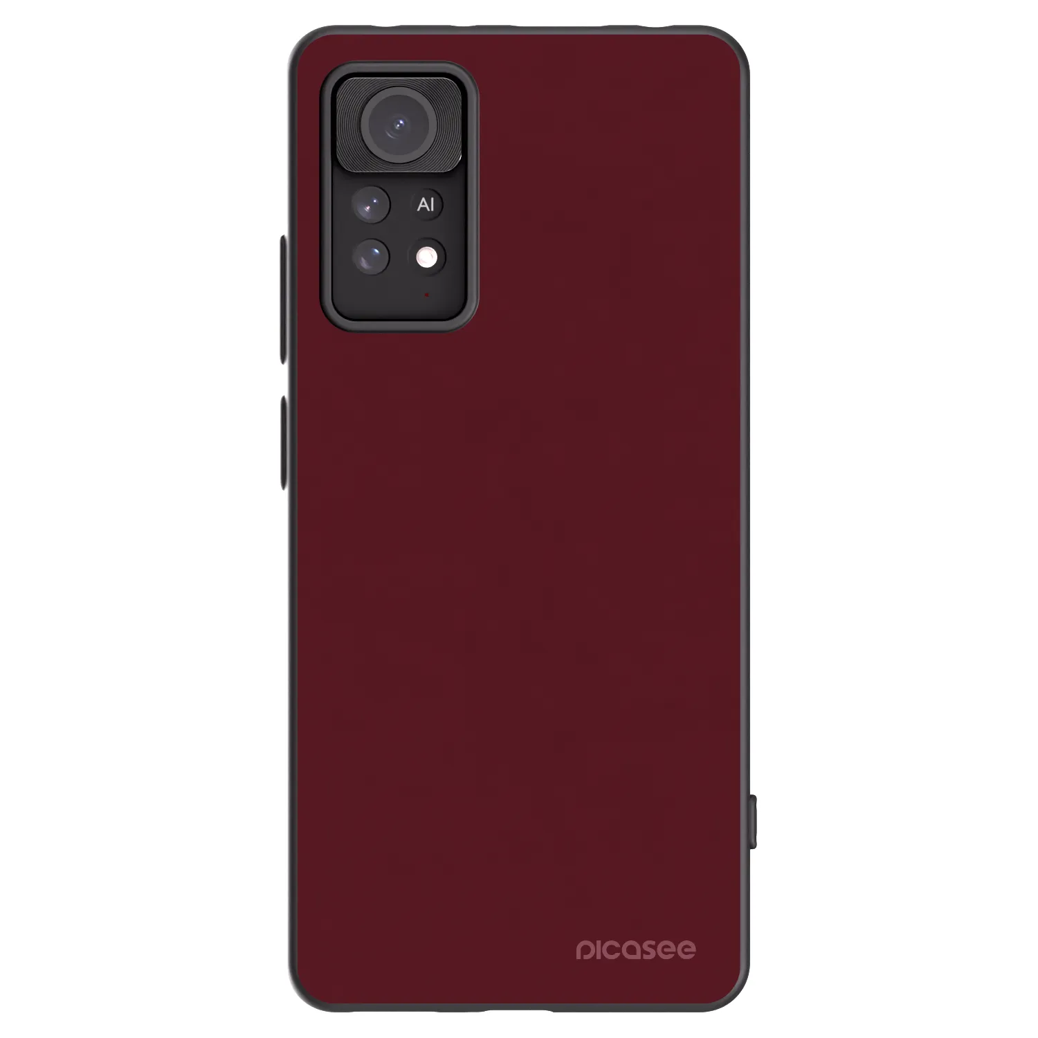 Picasee silikonski črni ovitek za Xiaomi Redmi Note 11 Pro - Burgundy red