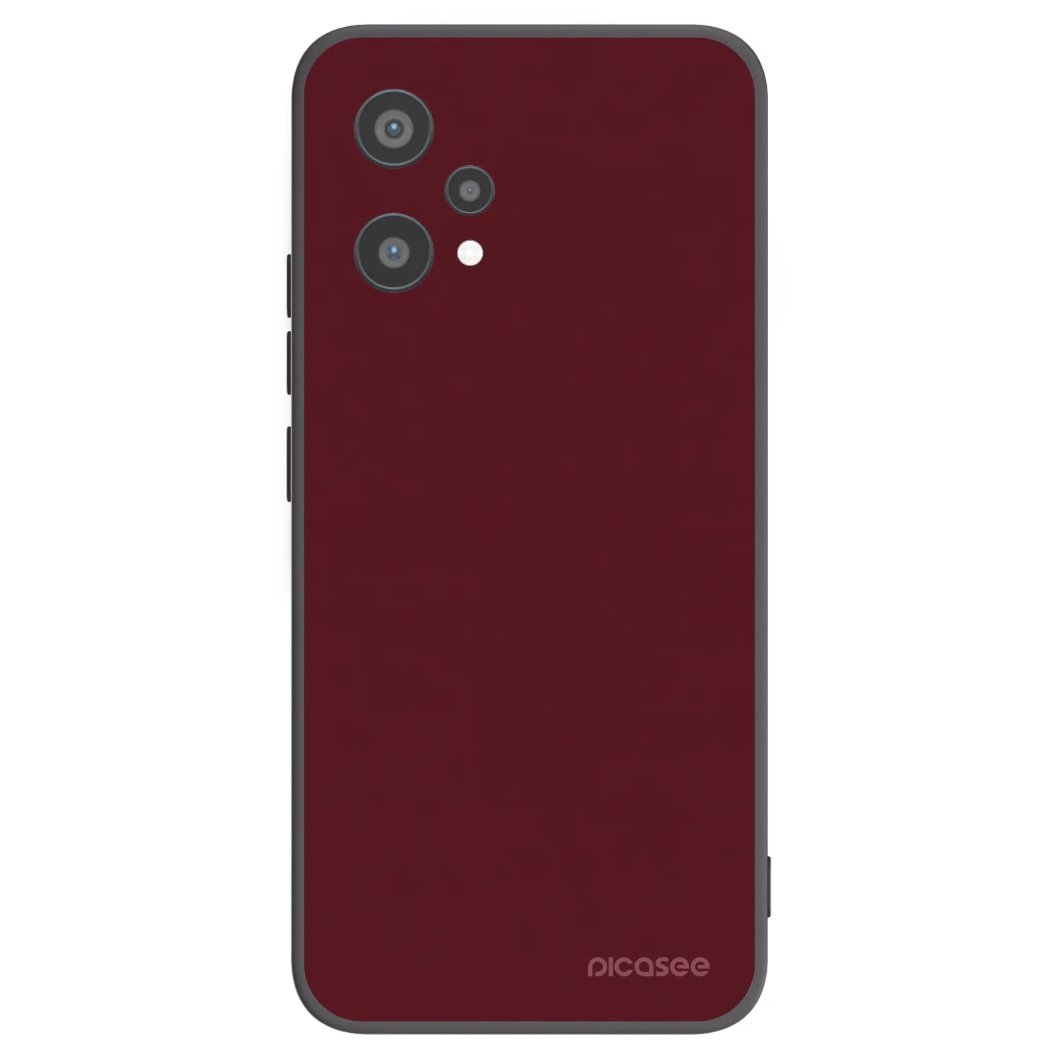 Picasee silikonski črni ovitek za Realme 9 Pro 5G - Burgundy red