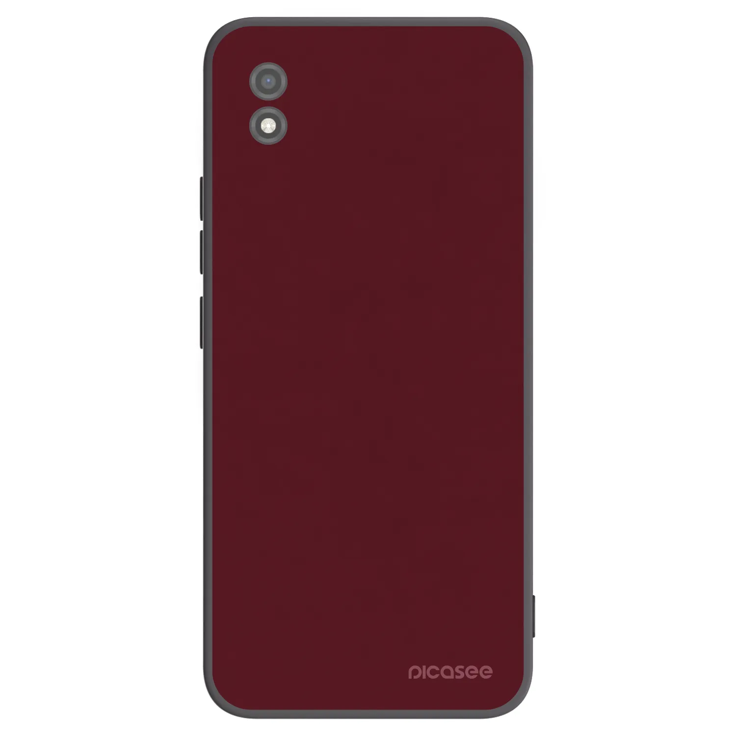 Picasee silikonski črni ovitek za Realme C11 (2021) - Burgundy red