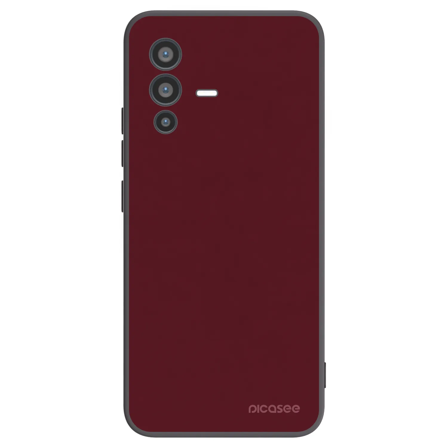 Picasee silikonski črni ovitek za Vivo V23 5G - Burgundy red
