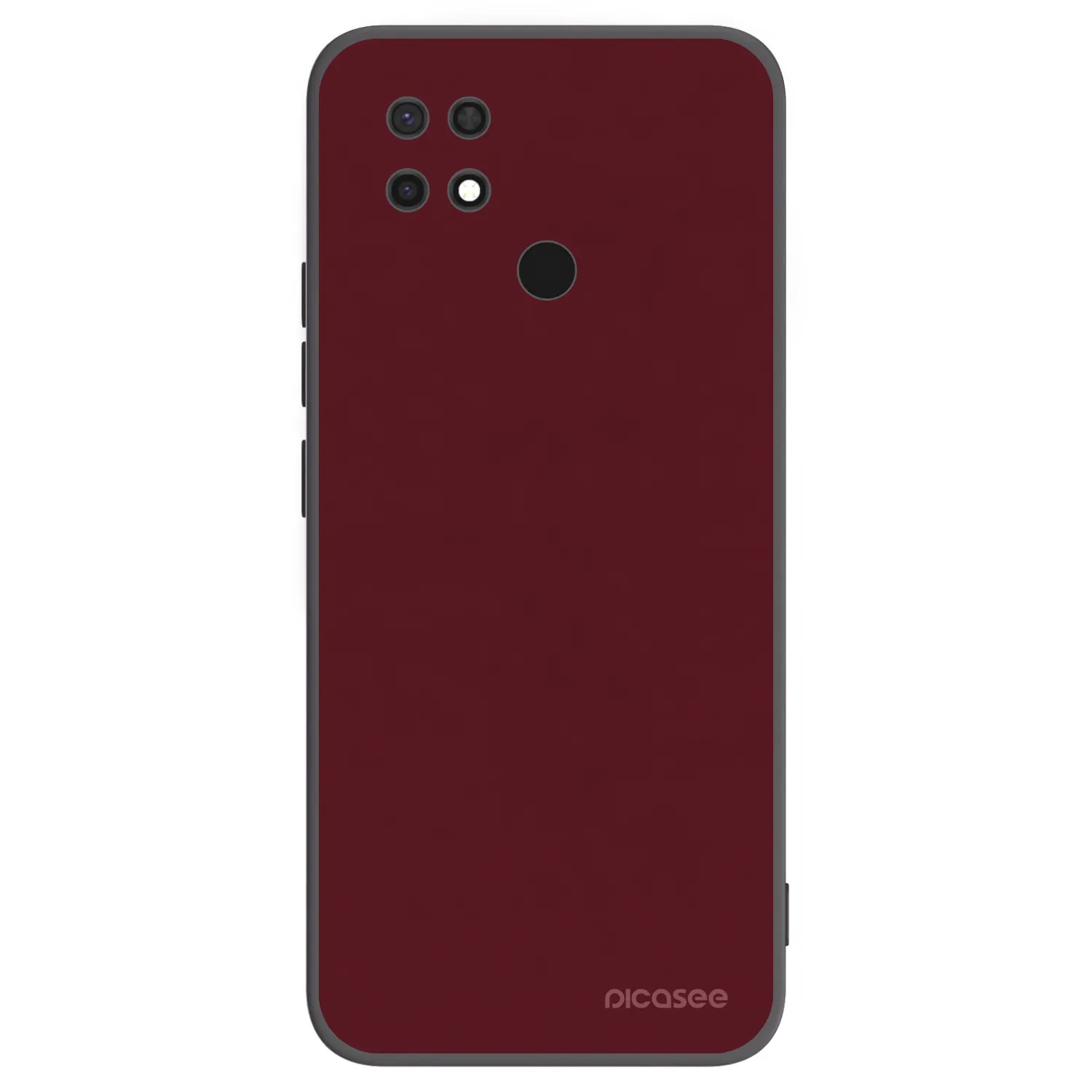 Picasee silikonski črni ovitek za Xiaomi Redmi 10C - Burgundy red