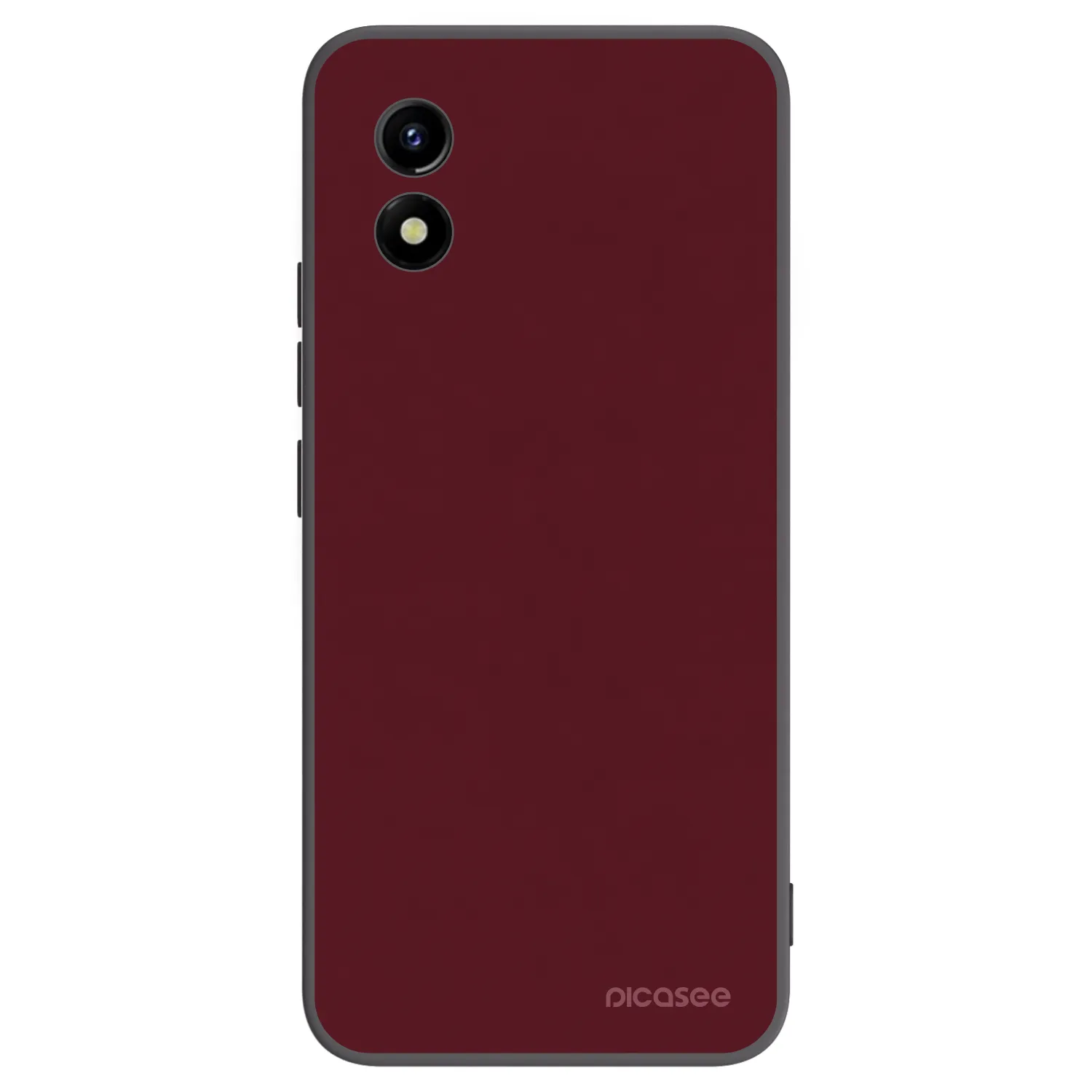 Picasee silikonski črni ovitek za Vivo Y01 - Burgundy red