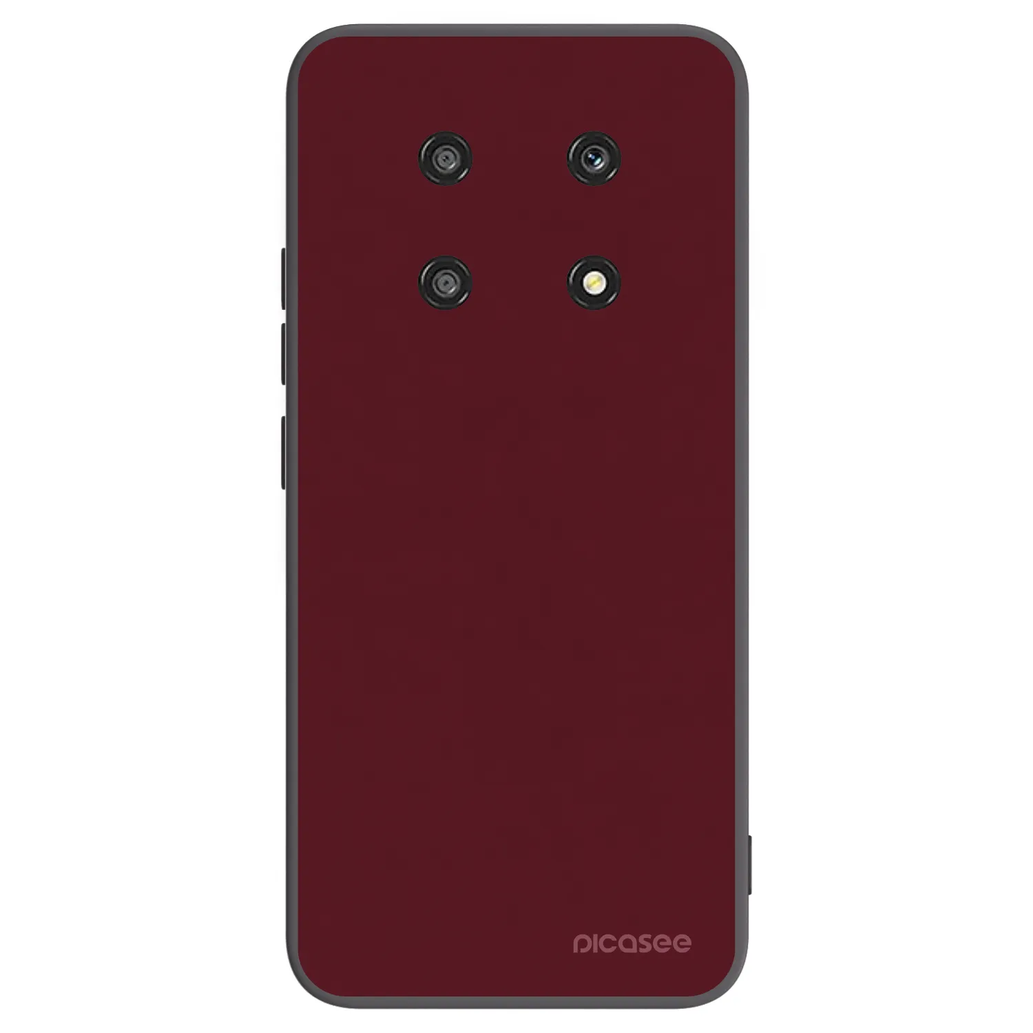 Picasee silikonski črni ovitek za Honor Magic4 Lite 5G - Burgundy red