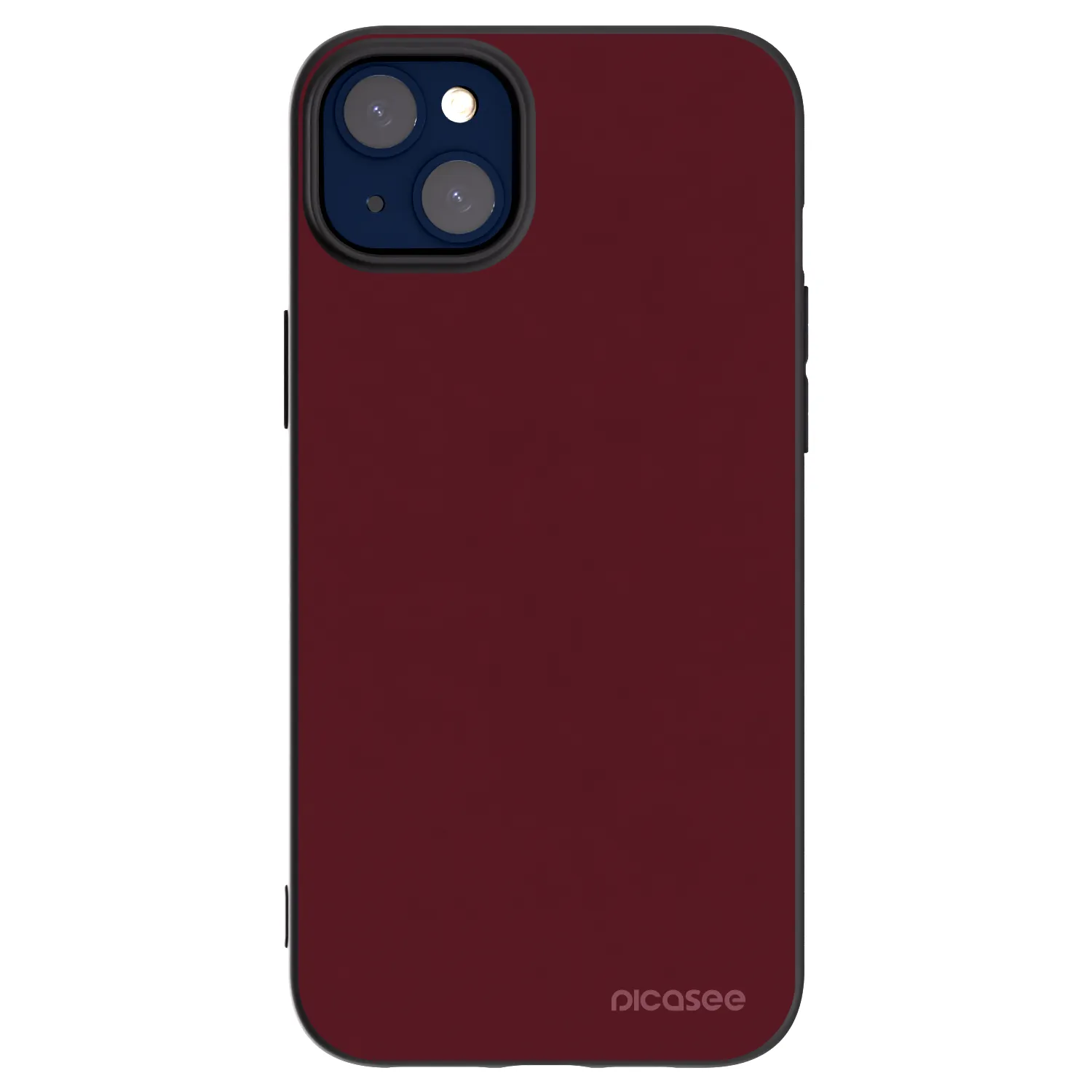 Picasee silikonski črni ovitek za Apple iPhone 14 Plus - Burgundy red