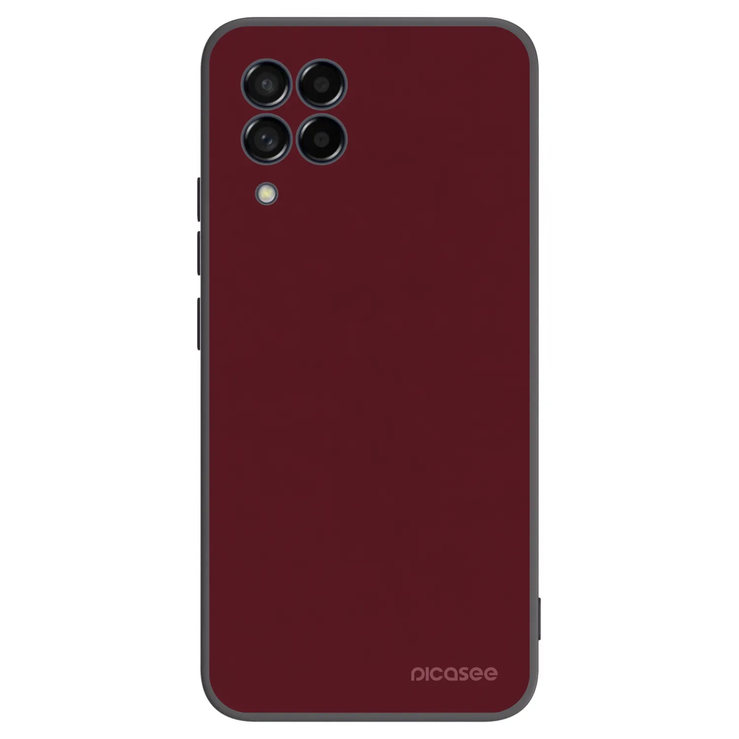 Picasee silikonski črni ovitek za Samsung Galaxy M53 5G - Burgundy red