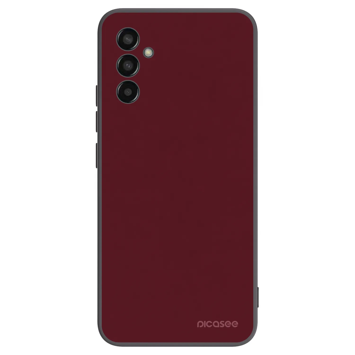 Picasee silikonski črni ovitek za Samsung Galaxy M13 M135F - Burgundy red