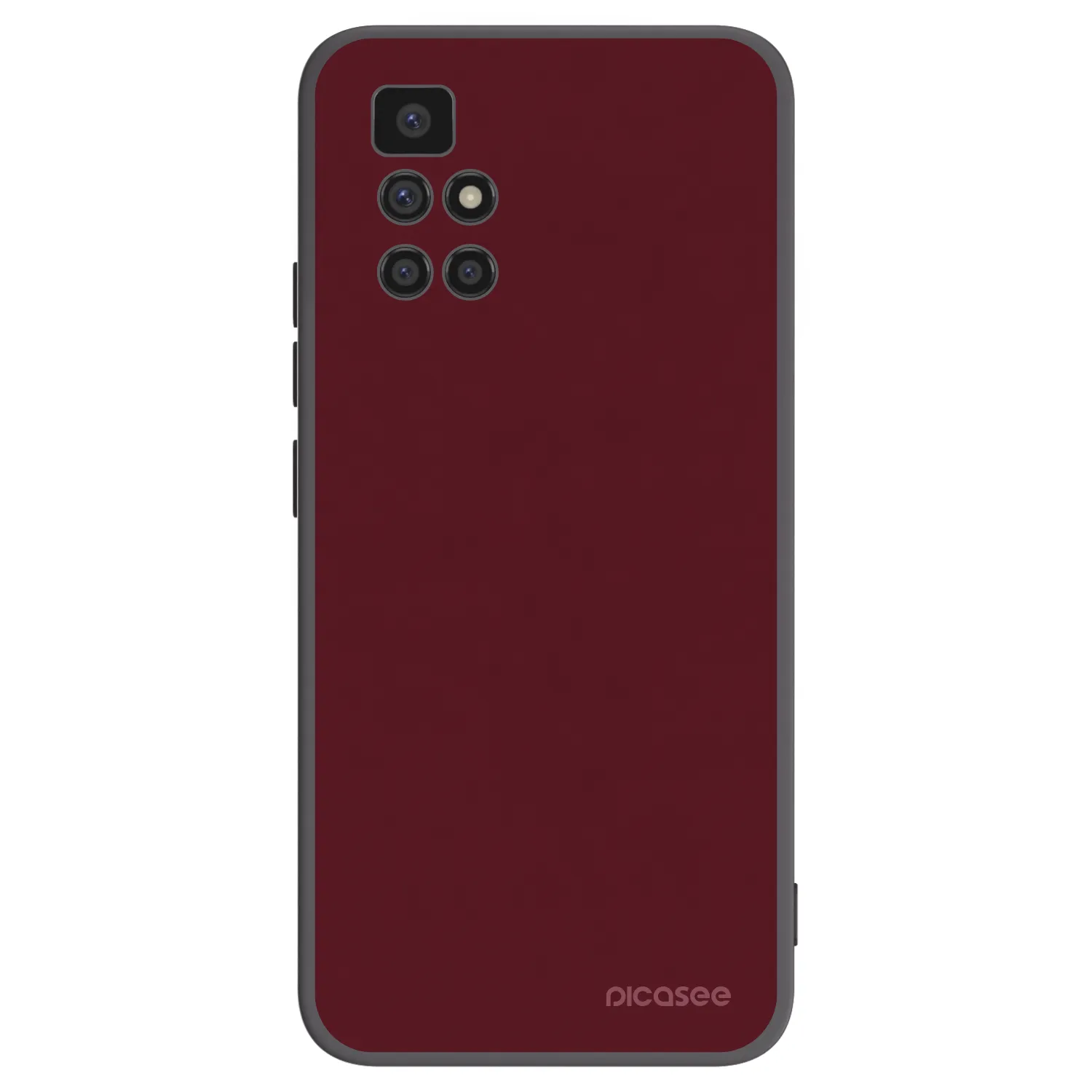 Picasee silikonski črni ovitek za Xiaomi Redmi 10 (2022) - Burgundy red