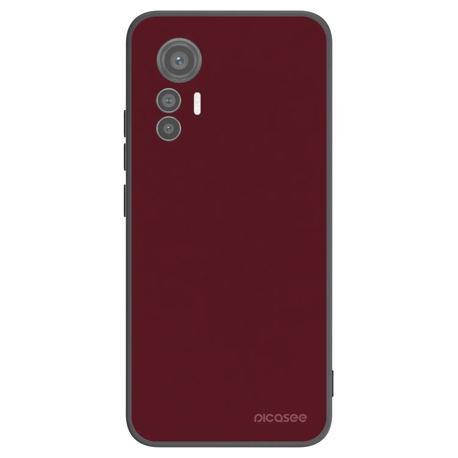 Picasee silikonski črni ovitek za Xiaomi 12 Lite - Burgundy red
