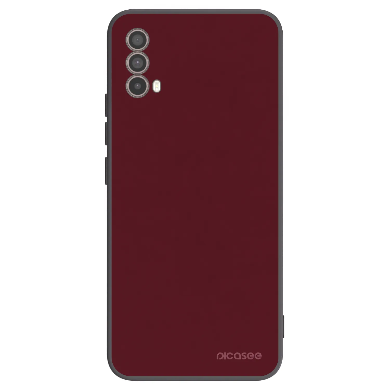 Picasee silikonski črni ovitek za Motorola Moto E40 - Burgundy red