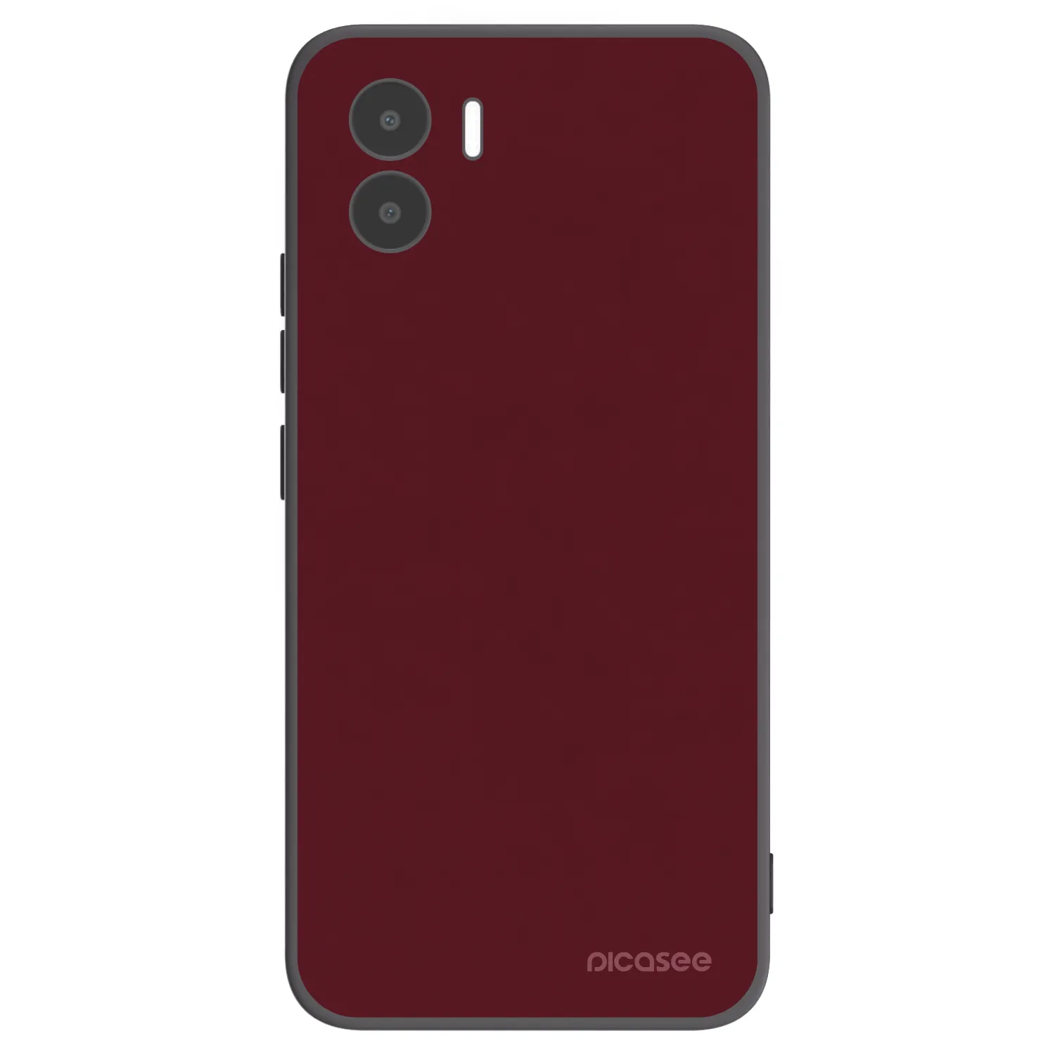 Picasee silikonski črni ovitek za Xiaomi Redmi A1 - Burgundy red