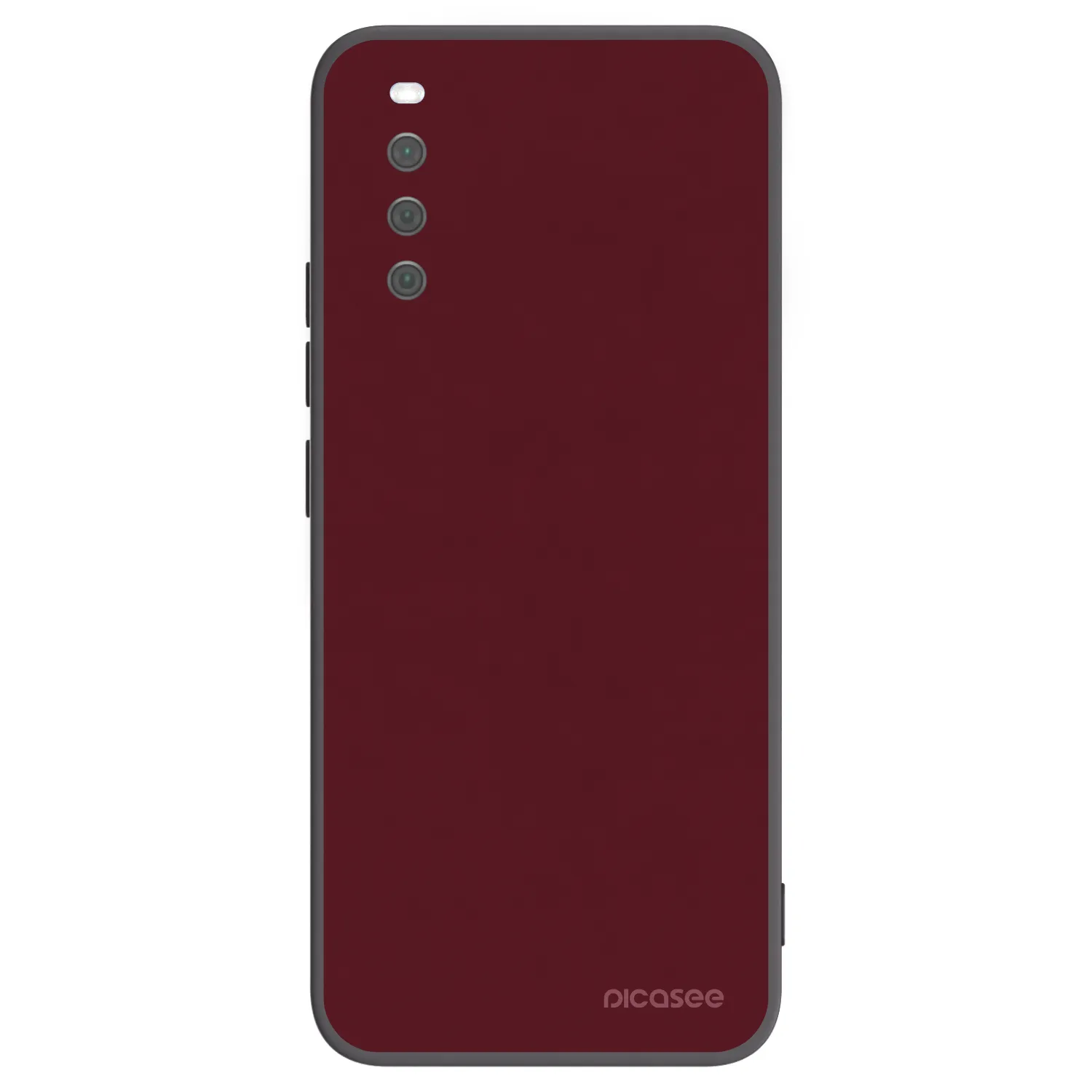 Picasee silikonski črni ovitek za Sony Xperia 10 III - Burgundy red