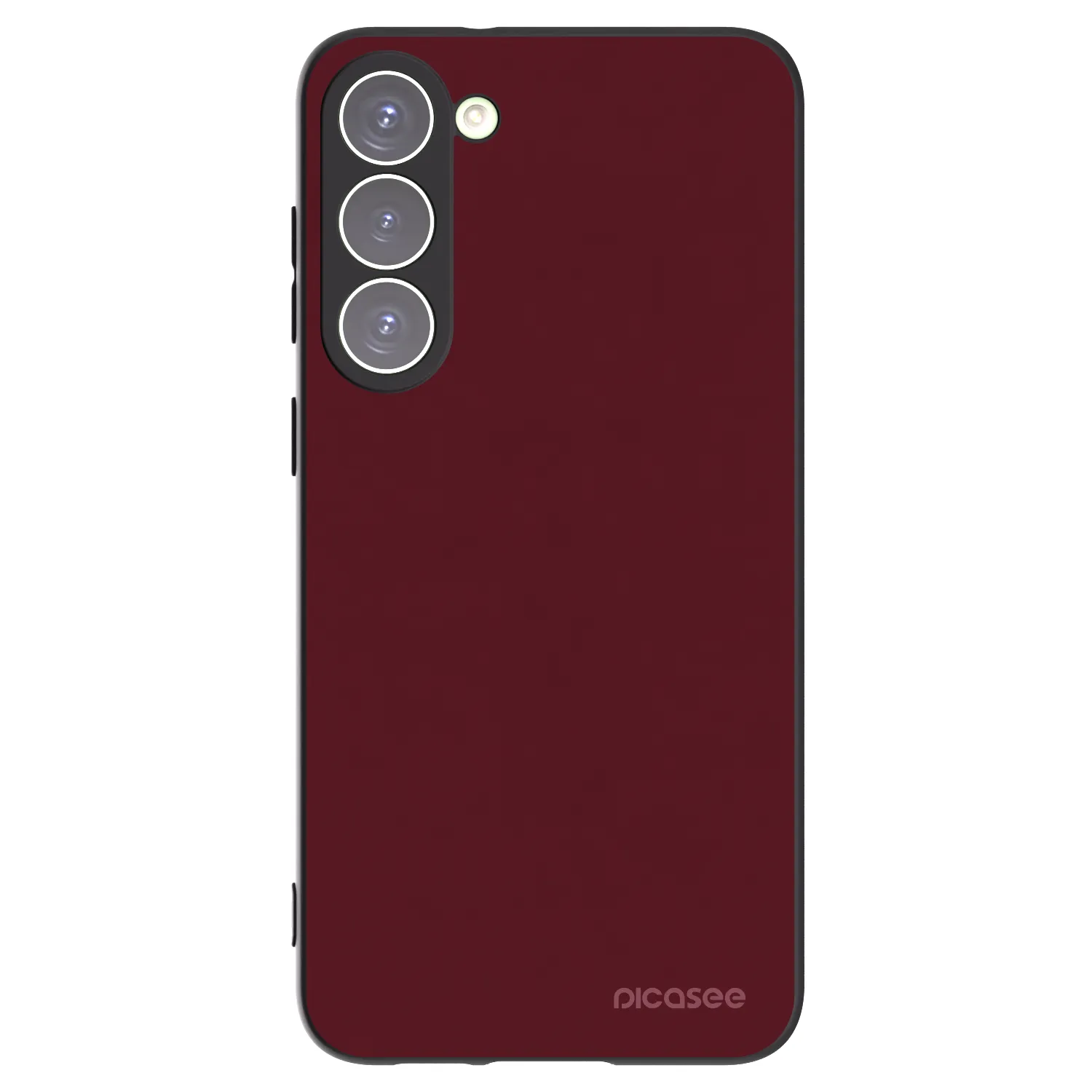Picasee silikonski črni ovitek za Samsung Galaxy S23+ 5G - Burgundy red