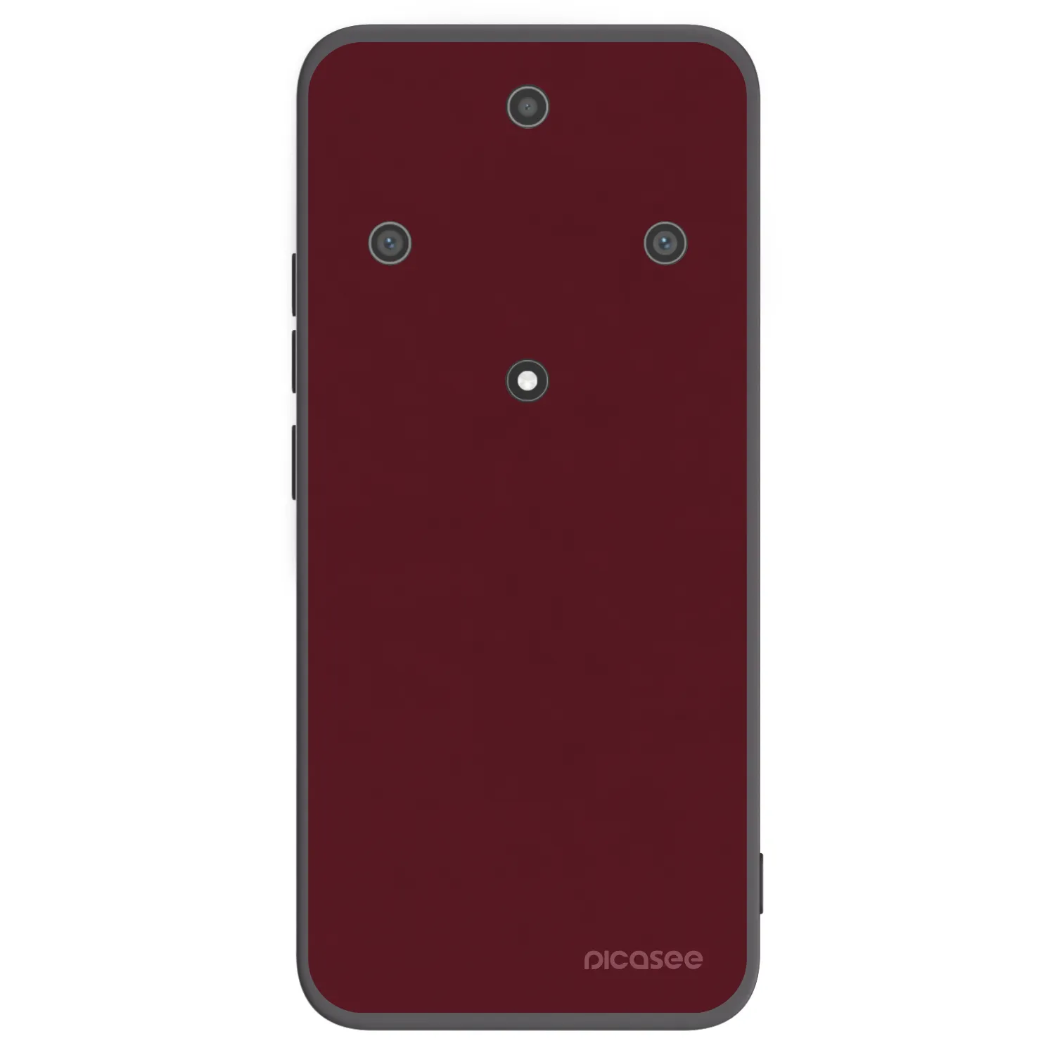 Picasee silikonski črni ovitek za Honor Magic5 Lite 5G - Burgundy red