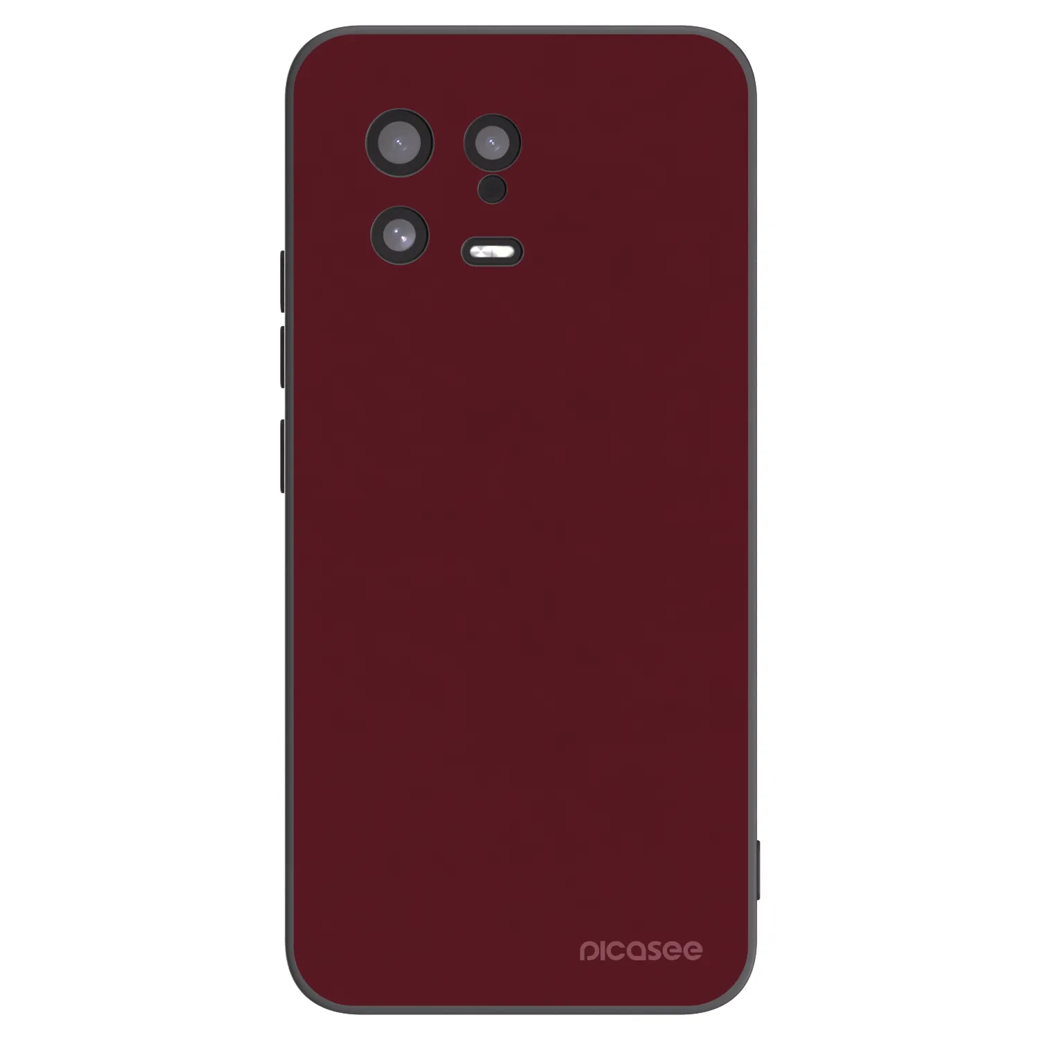 Picasee silikonski črni ovitek za Xiaomi 13 - Burgundy red