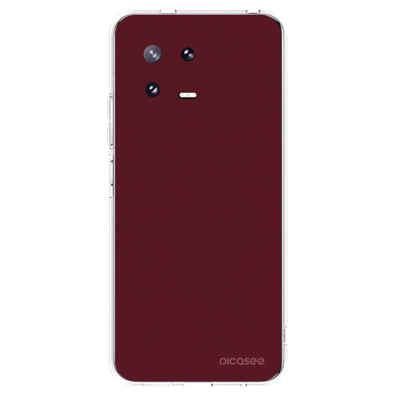 Picasee silikonski prozorni ovitek za Xiaomi 13 Pro - Burgundy red