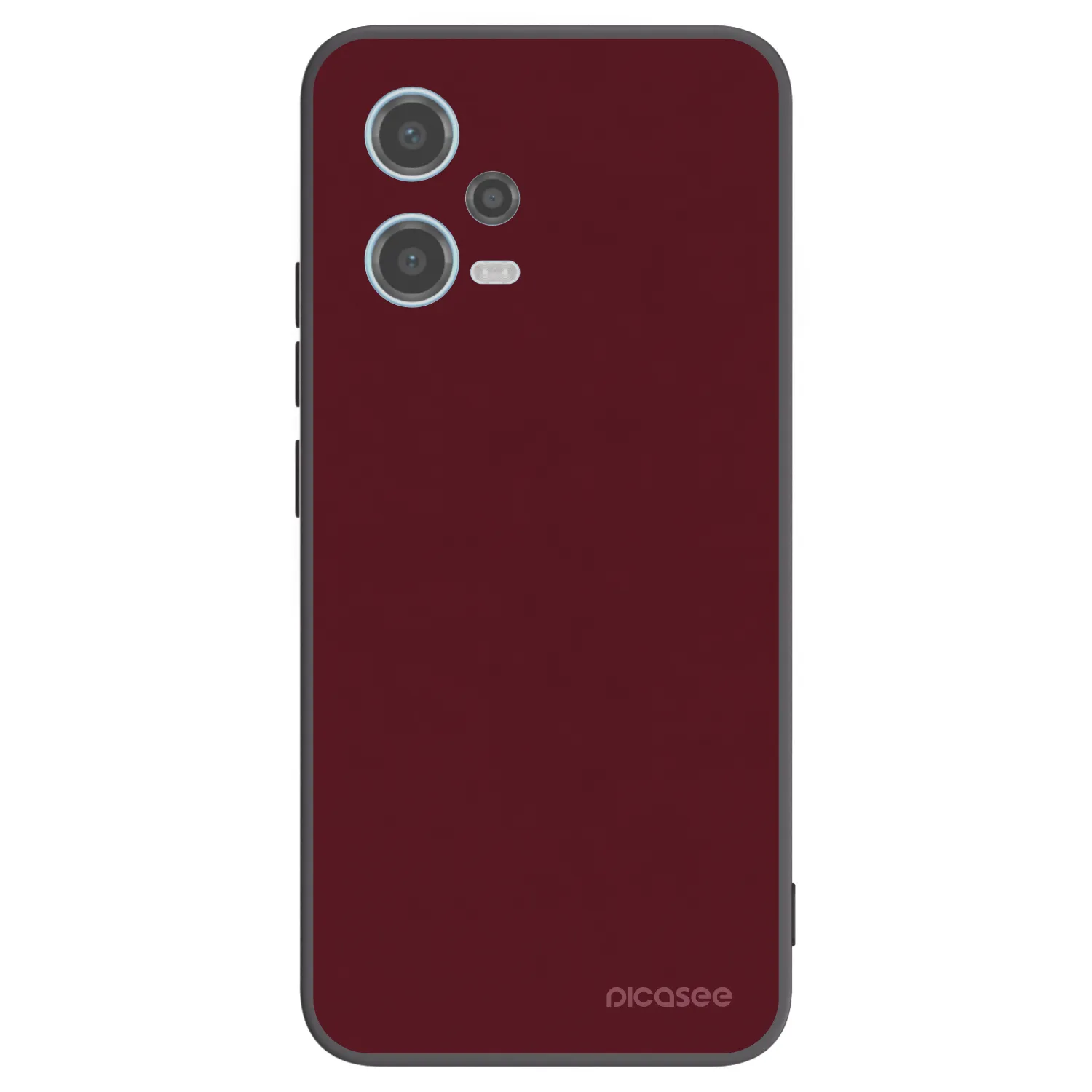 Picasee silikonski črni ovitek za Xiaomi Redmi Note 12 5G - Burgundy red