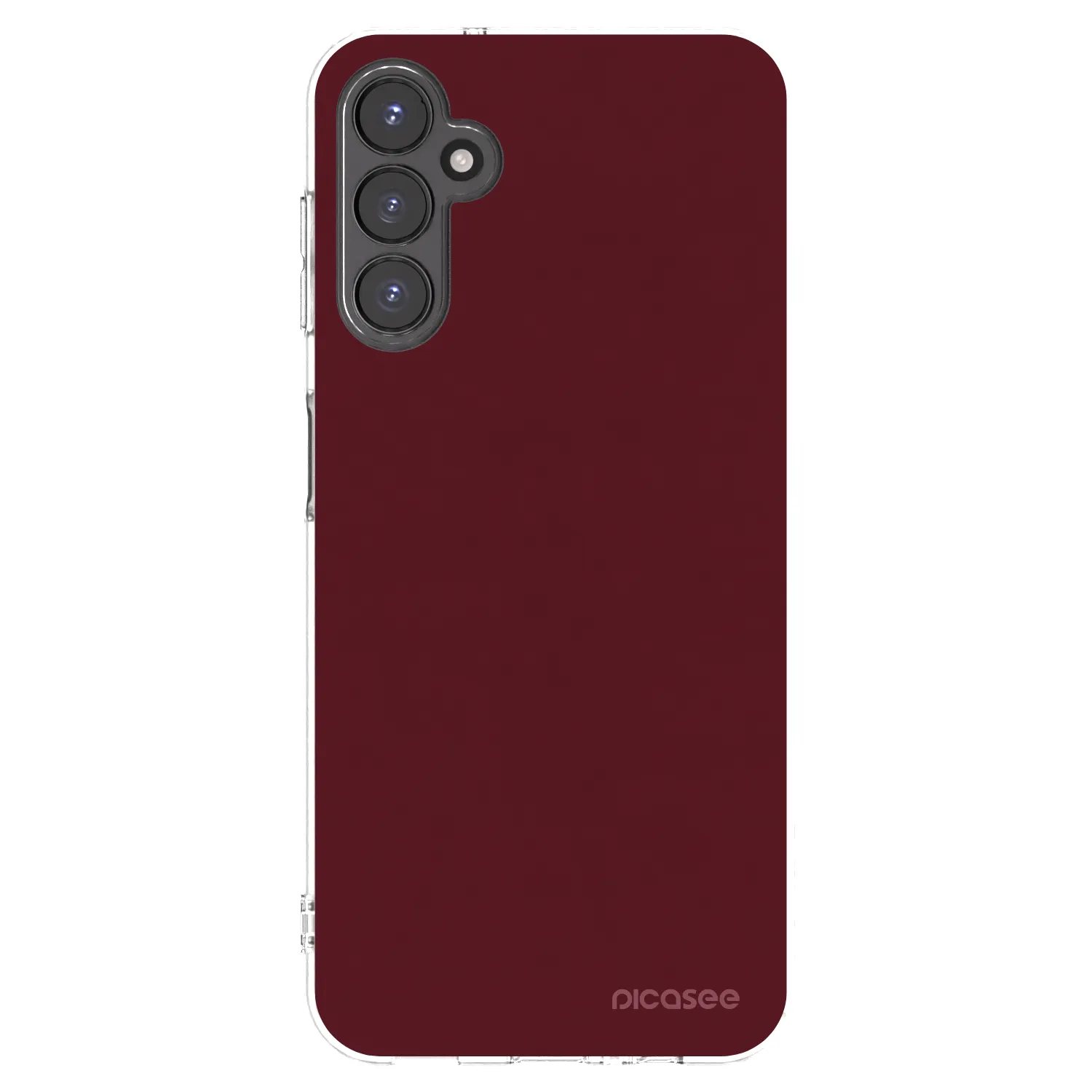 Picasee silikonski prozorni ovitek za Samsung Galaxy A14 5G A146P - Burgundy red