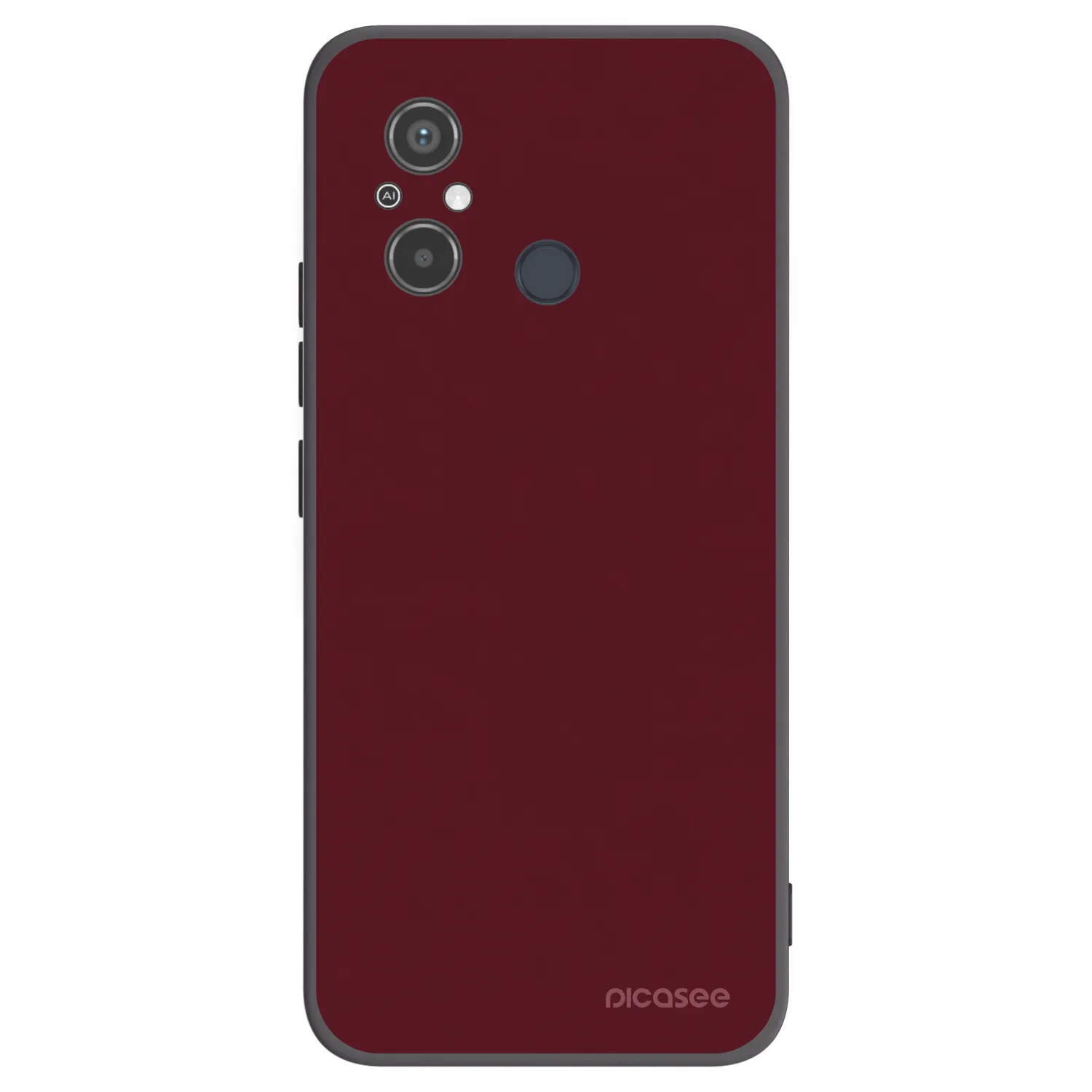 Picasee silikonski črni ovitek za Xiaomi Redmi 12C - Burgundy red