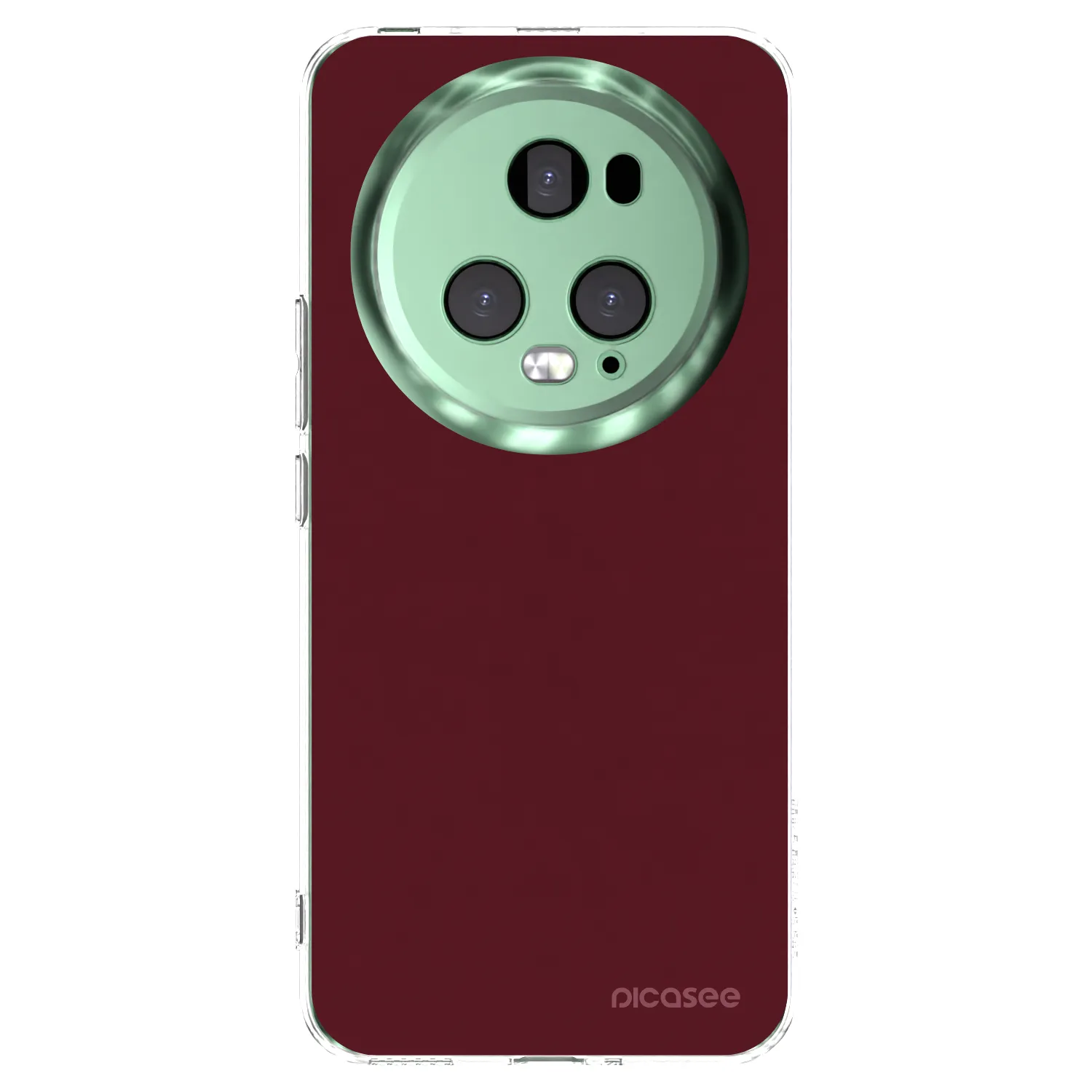 Picasee silikonski prozorni ovitek za Honor Magic5 Pro - Burgundy red