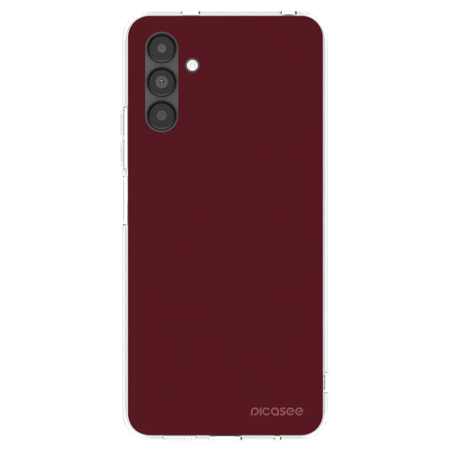 Picasee silikonski prozorni ovitek za Samsung Galaxy A04s A047F - Burgundy red