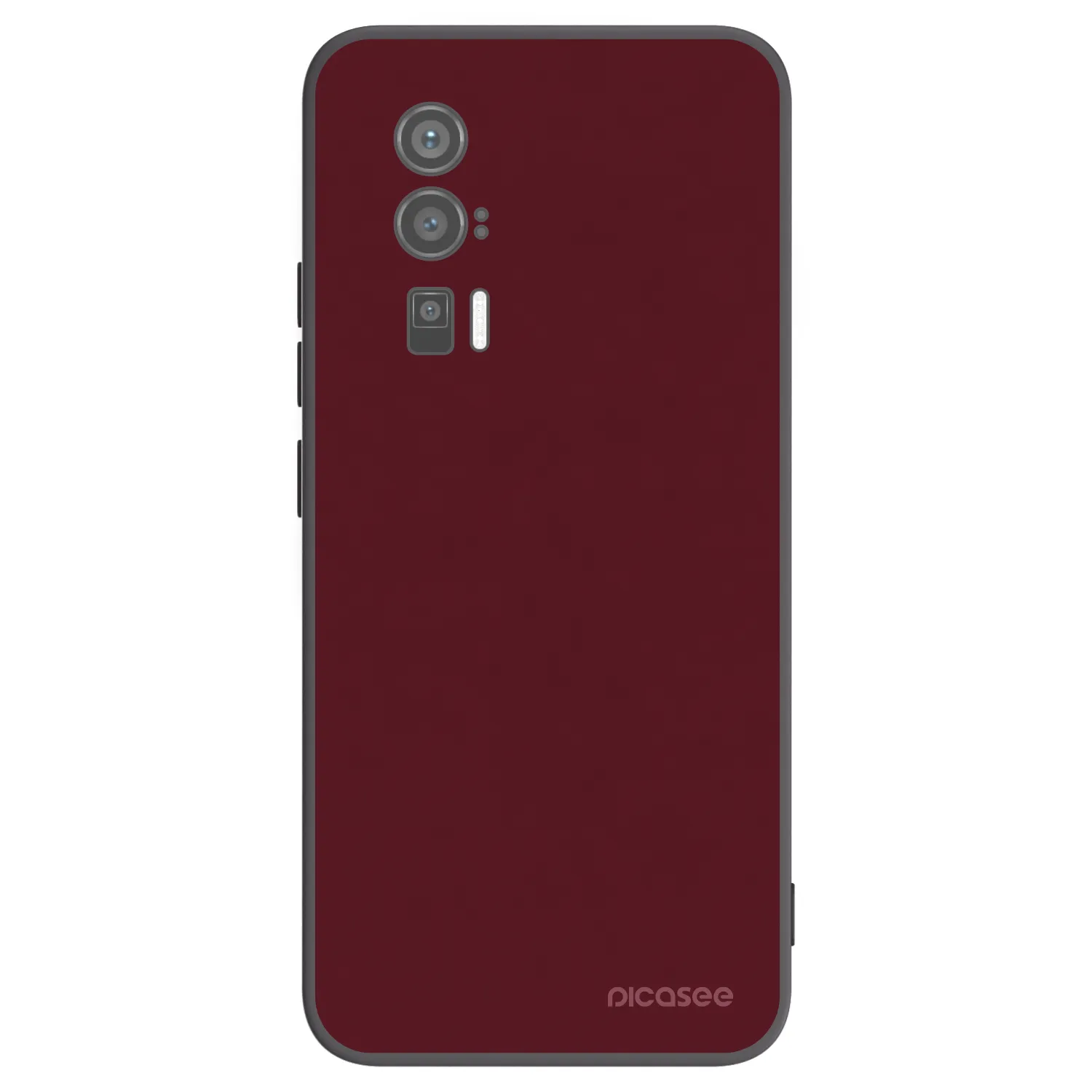 Picasee silikonski črni ovitek za Xiaomi Poco F5 Pro 5G - Burgundy red