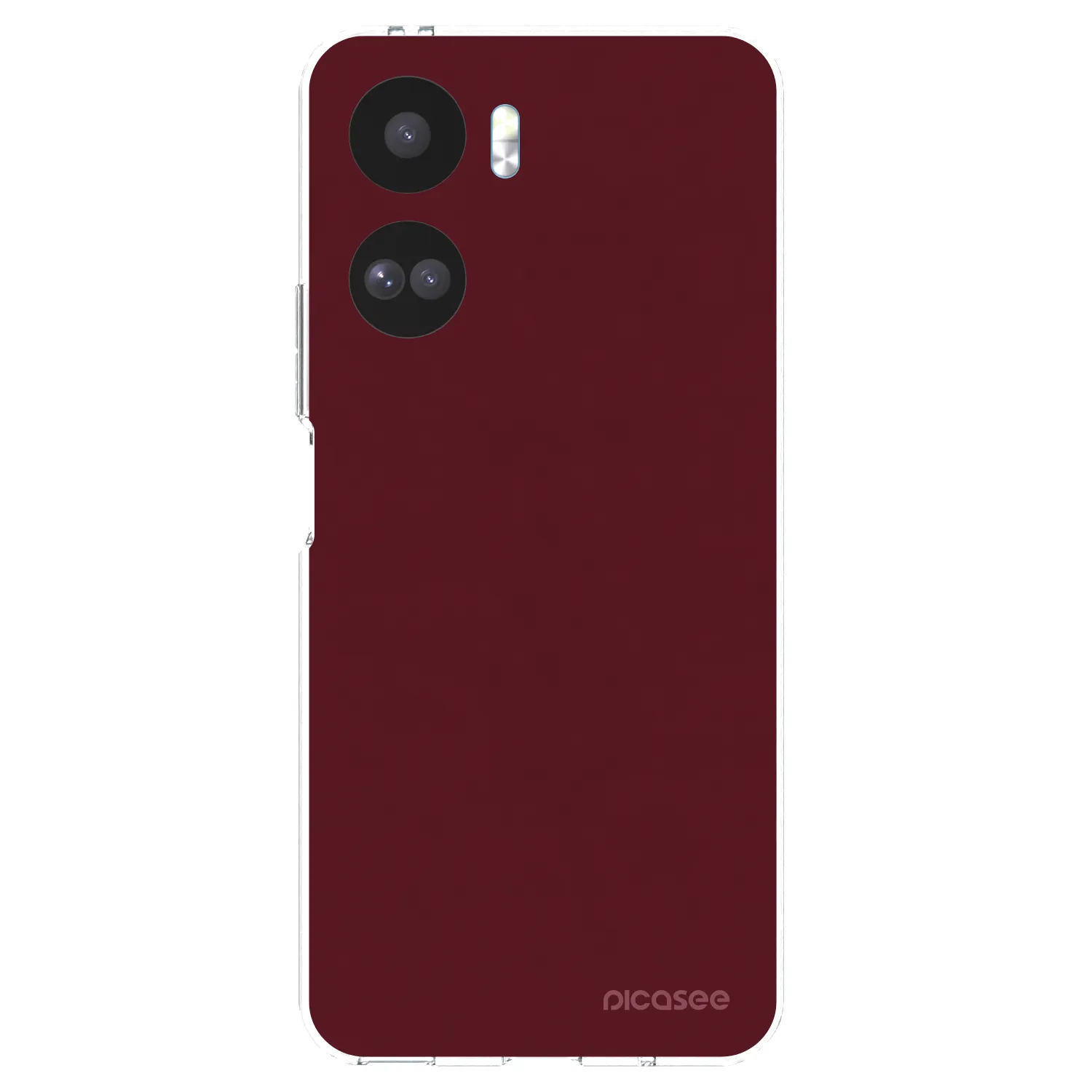 Picasee silikonski prozorni ovitek za Honor 90 Lite 5G - Burgundy red