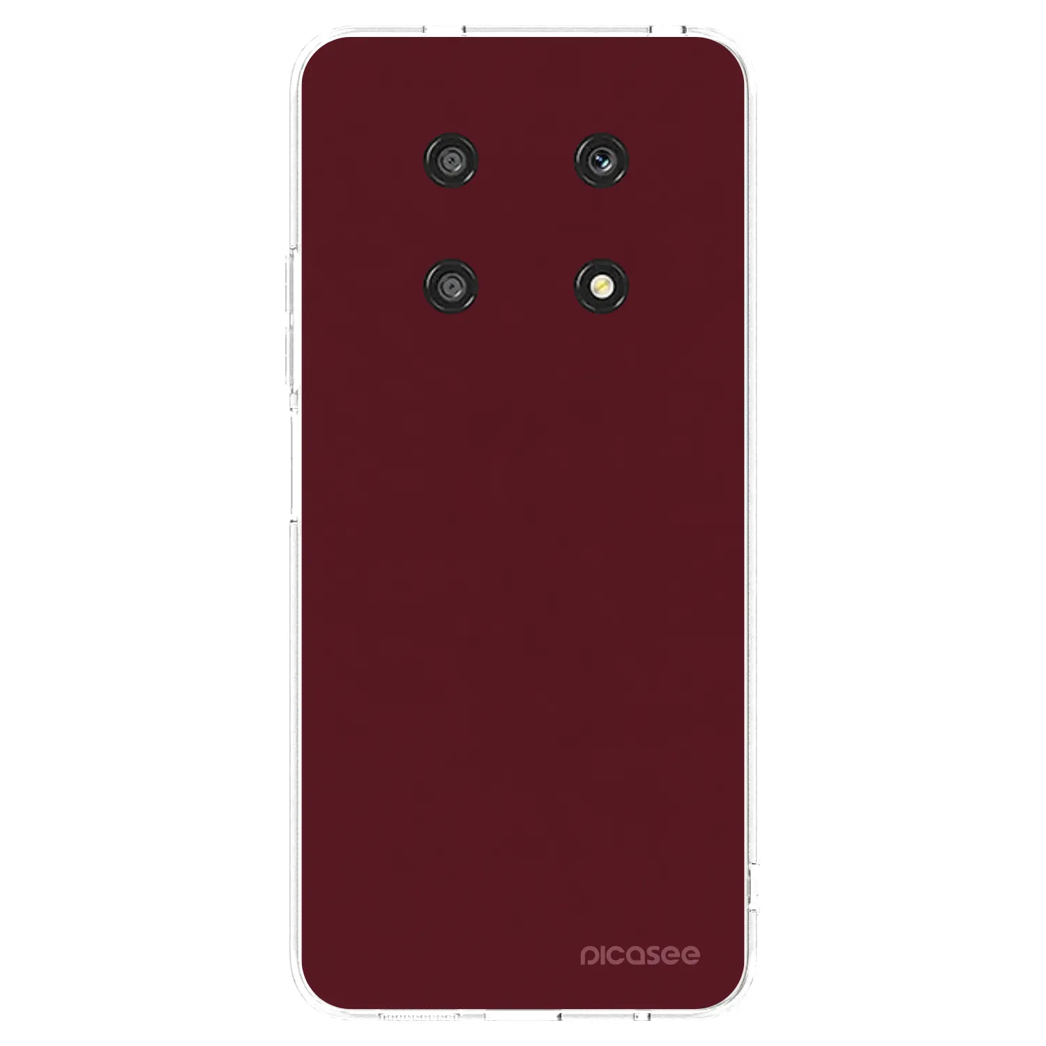 Picasee silikonski prozorni ovitek za Honor Magic4 Lite 5G - Burgundy red