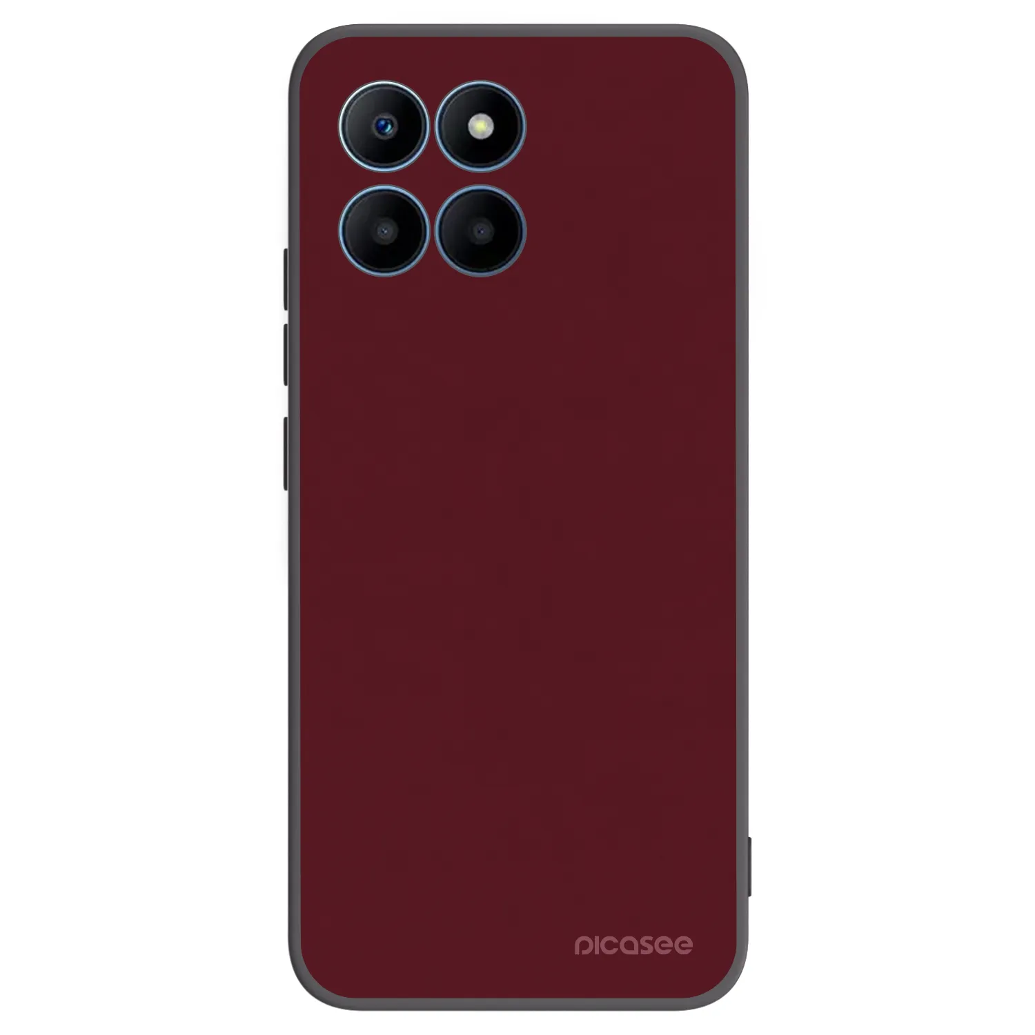 Picasee silikonski črni ovitek za Honor 70 Lite - Burgundy red