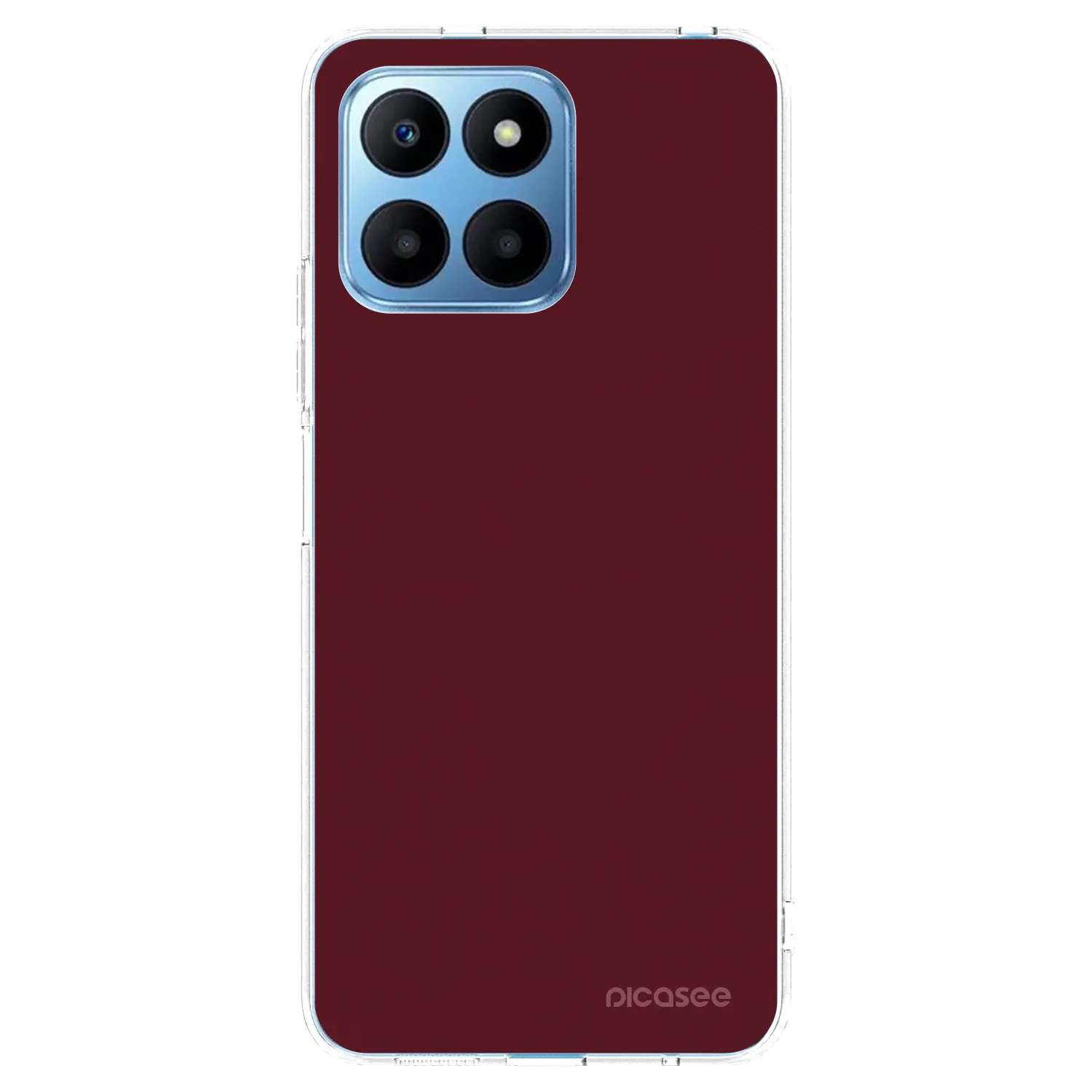 Picasee silikonski prozorni ovitek za Honor 70 Lite - Burgundy red