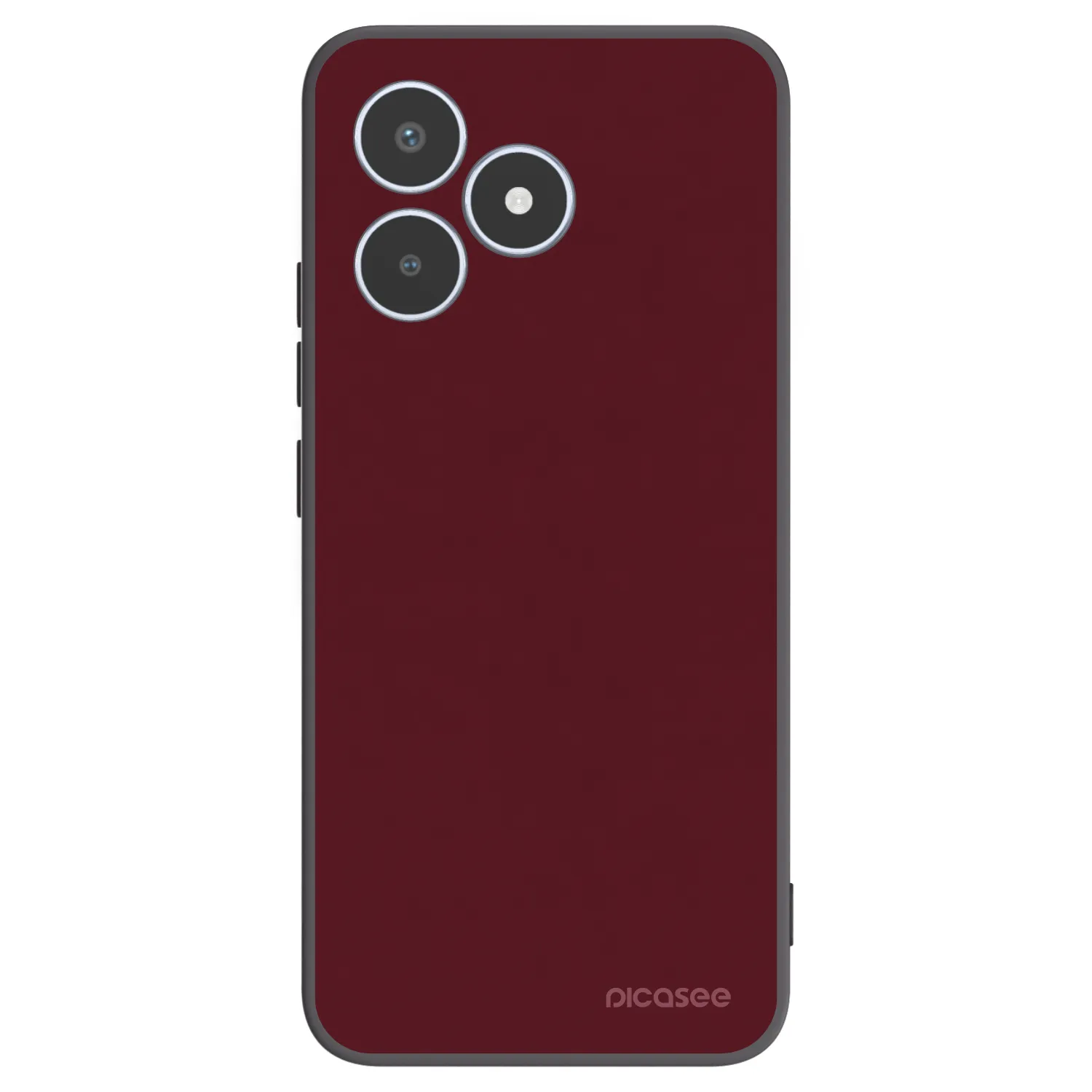 Picasee silikonski črni ovitek za Realme C53 - Burgundy red