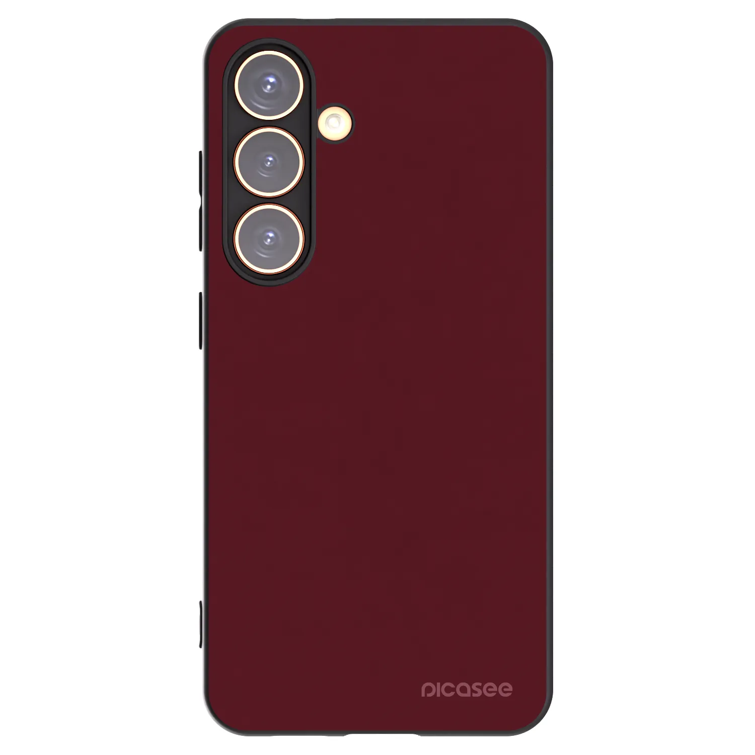 Picasee silikonski črni ovitek za Samsung Galaxy S24 S921B 5G - Burgundy red