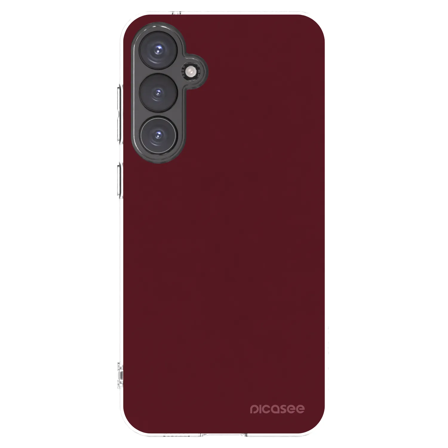 Picasee silikonski prozorni ovitek za Samsung Galaxy S23 FE S711B - Burgundy red