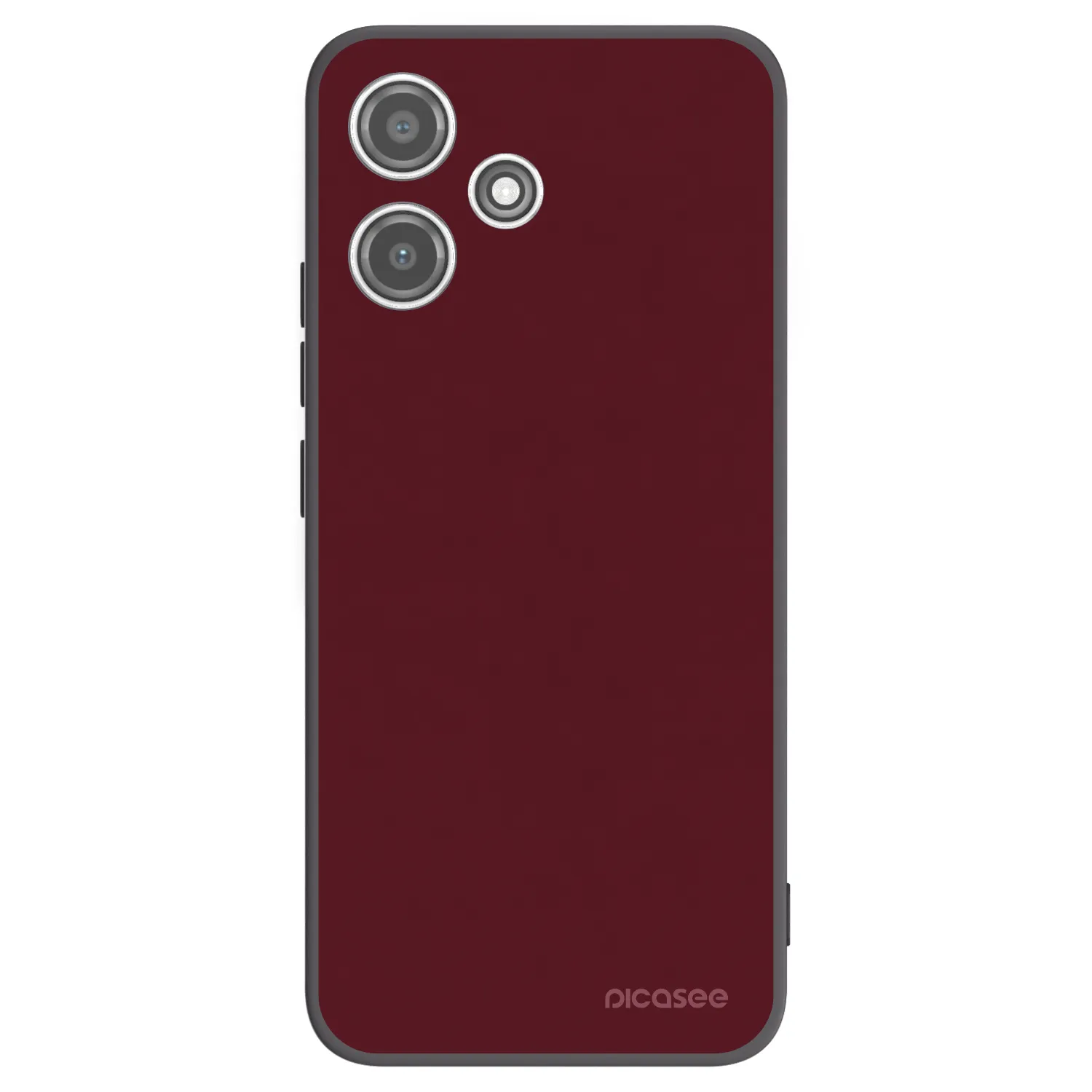 Picasee silikonski črni ovitek za Xiaomi Redmi 12 5G - Burgundy red
