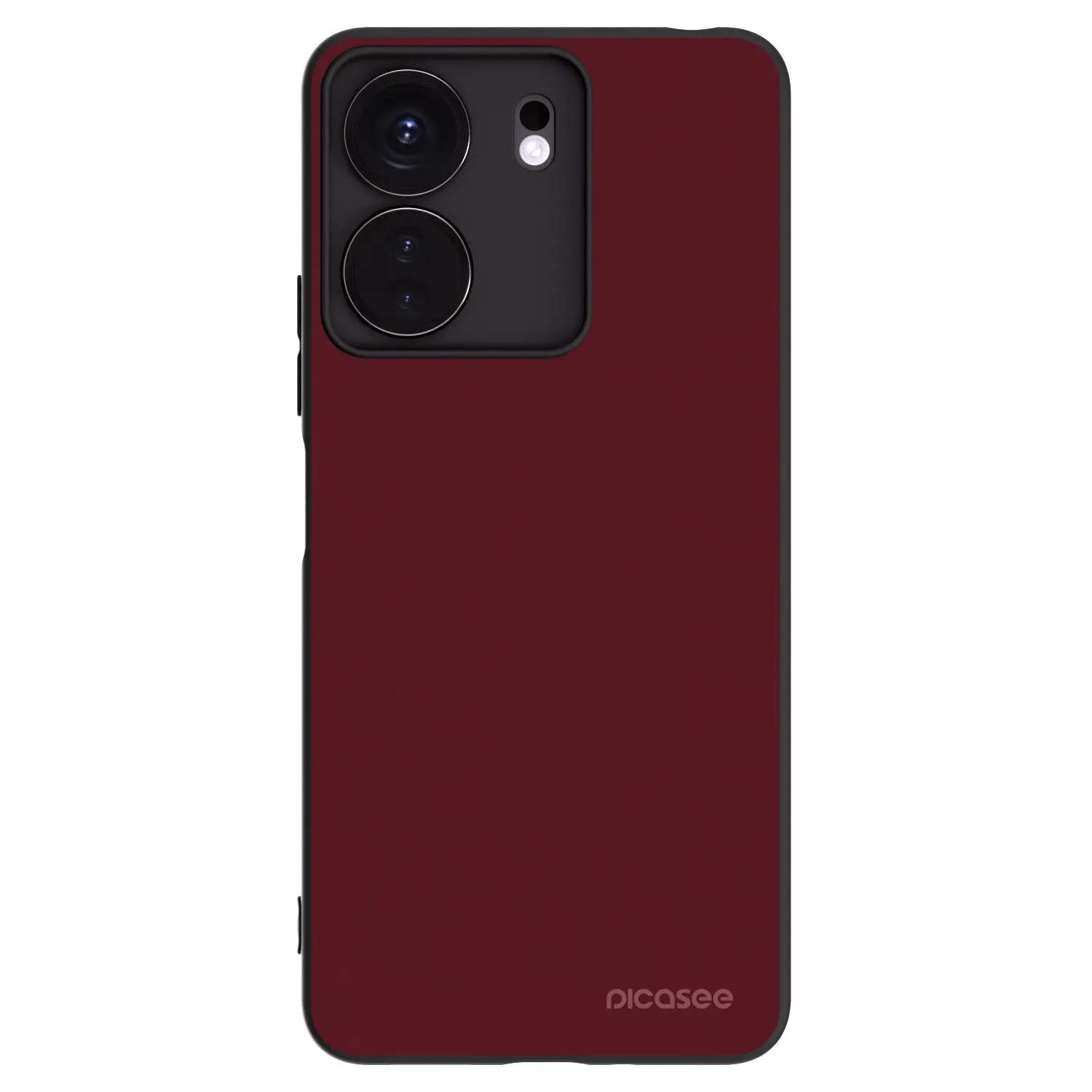 Picasee silikonski črni ovitek za Xiaomi Redmi 13C 4G - Burgundy red