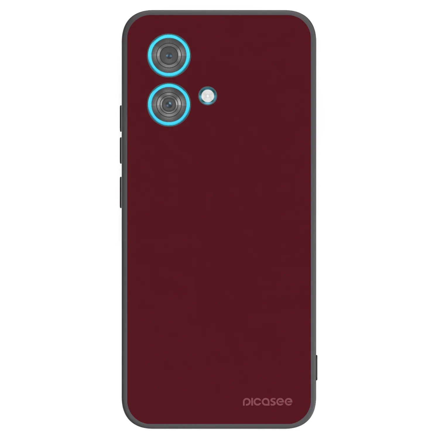 Picasee silikonski črni ovitek za Motorola Edge 40 Neo - Burgundy red