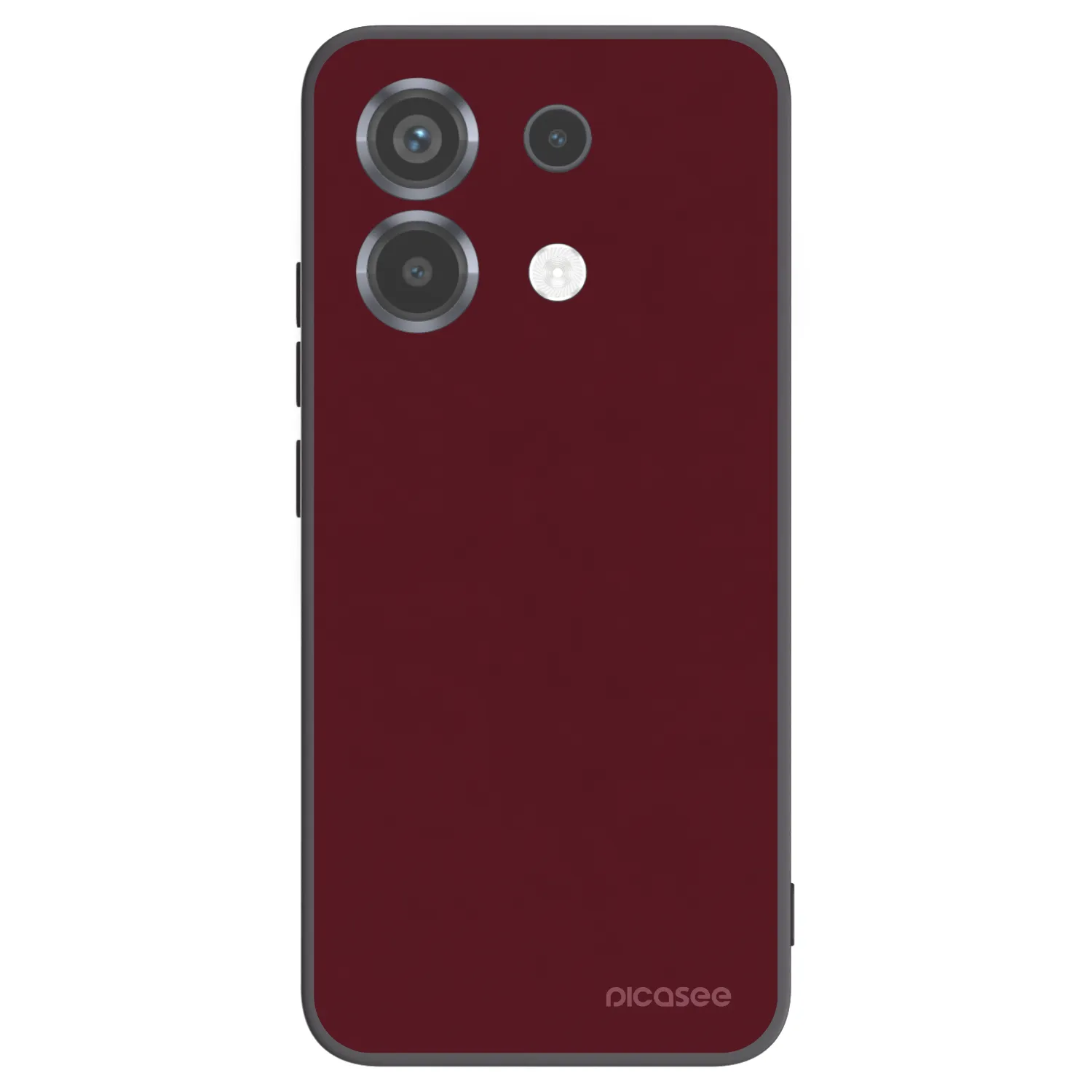 Picasee silikonski črni ovitek za Xiaomi Poco X6 - Burgundy red