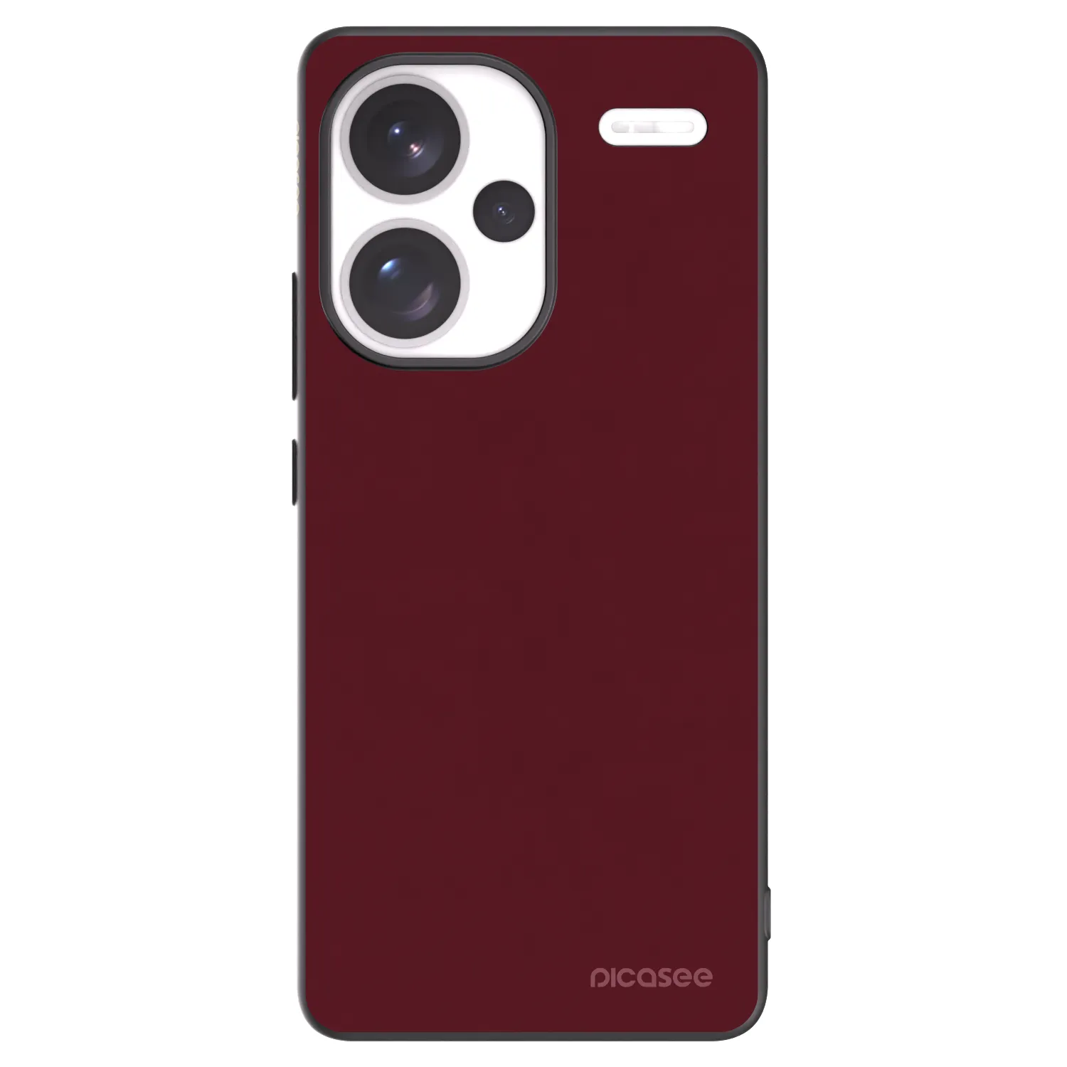 Picasee silikonski črni ovitek za Xiaomi Redmi Note 13 Pro+ 5G - Burgundy red
