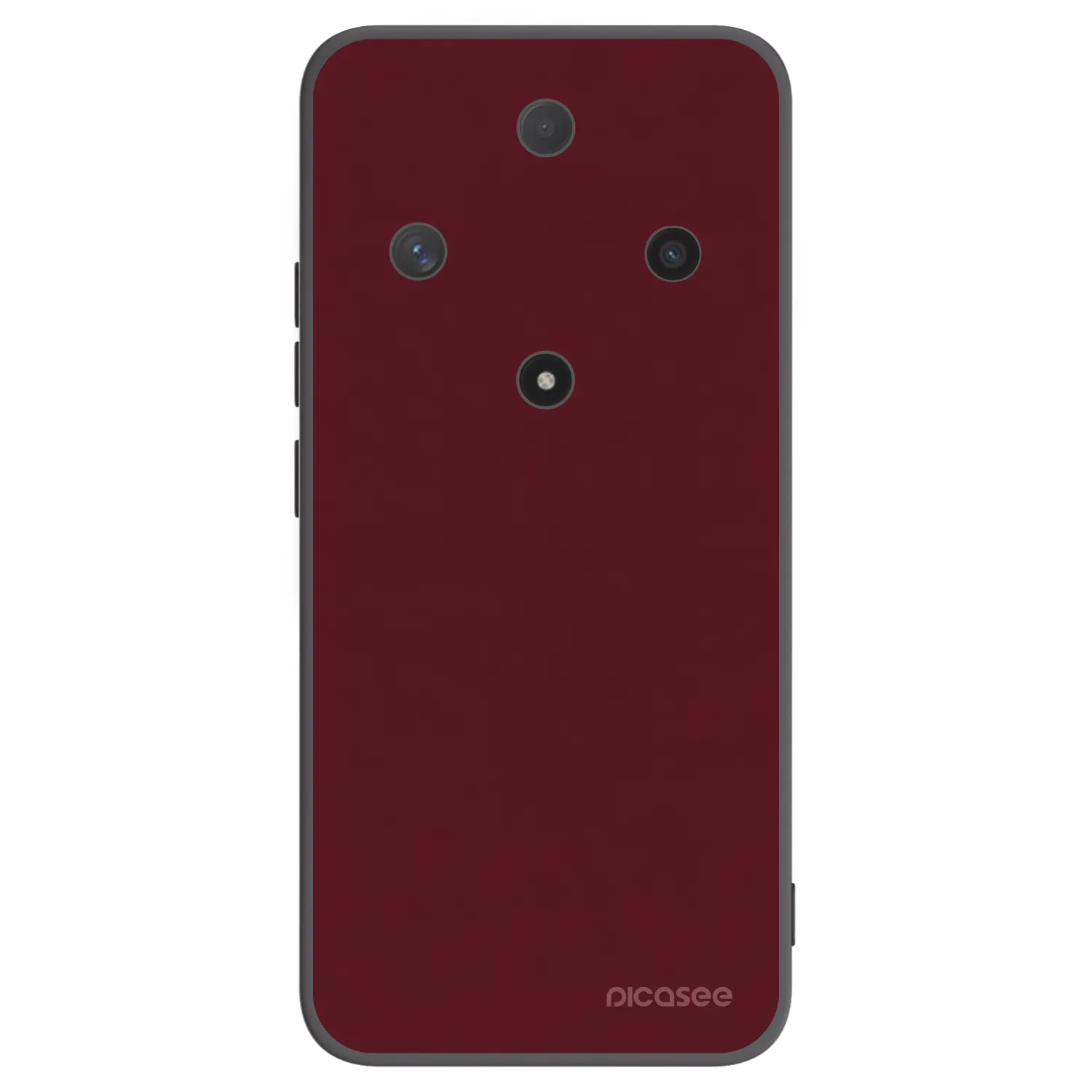 Picasee silikonski črni ovitek za Honor Magic6 Lite 5G - Burgundy red
