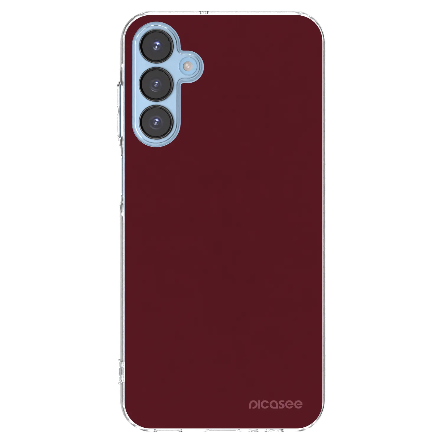 Picasee silikonski prozorni ovitek za Samsung Galaxy A15 A156B 5G - Burgundy red