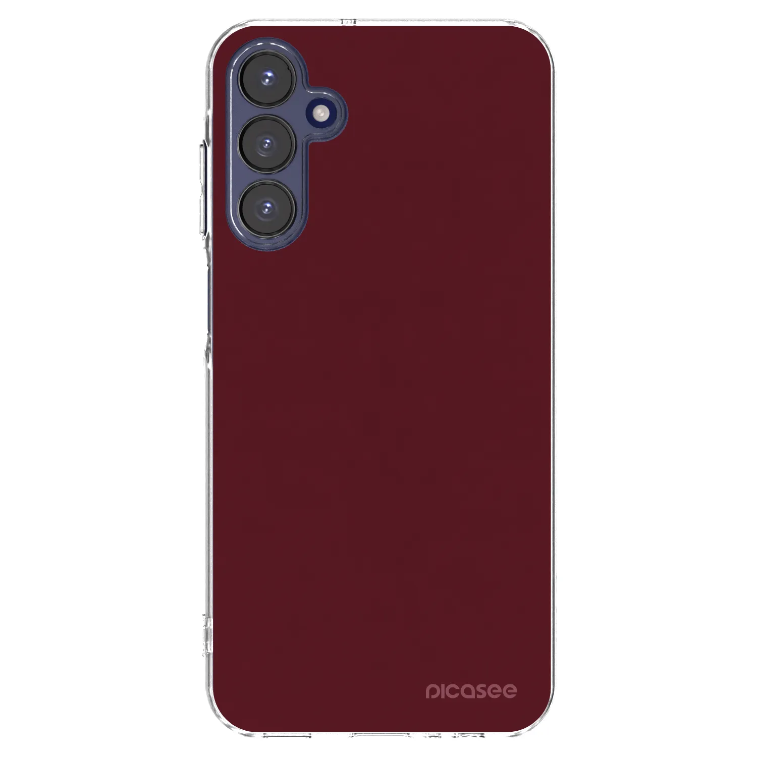 Picasee silikonski prozorni ovitek za Samsung Galaxy A15 A155F 4G - Burgundy red