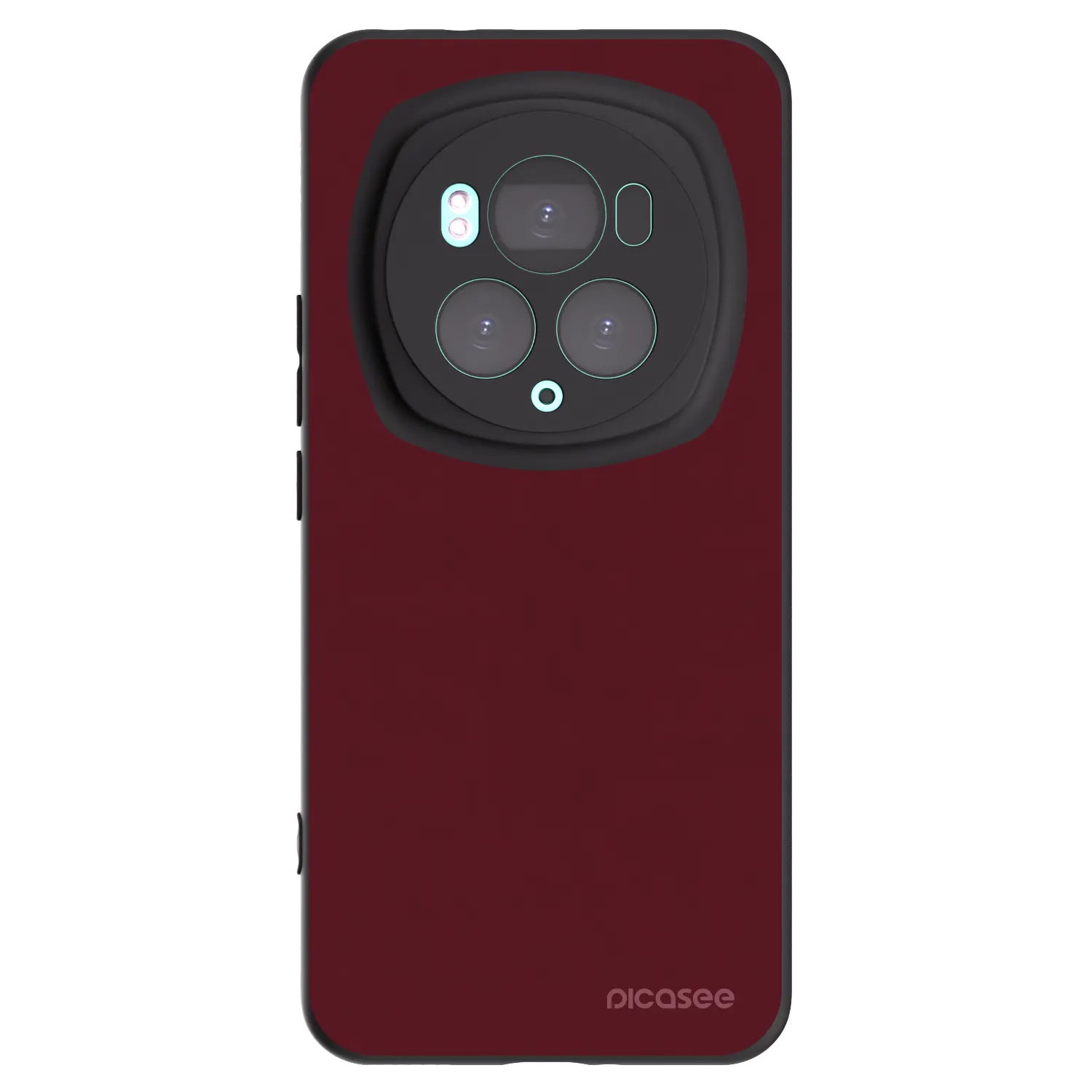 Picasee silikonski črni ovitek za Honor Magic6 Pro - Burgundy red