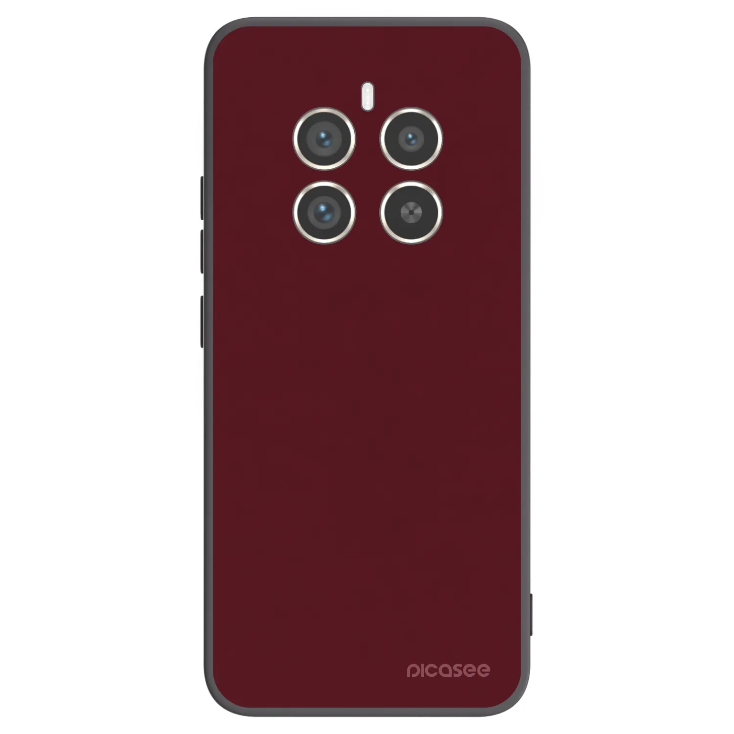 Picasee silikonski črni ovitek za Realme 12 Pro 5G - Burgundy red